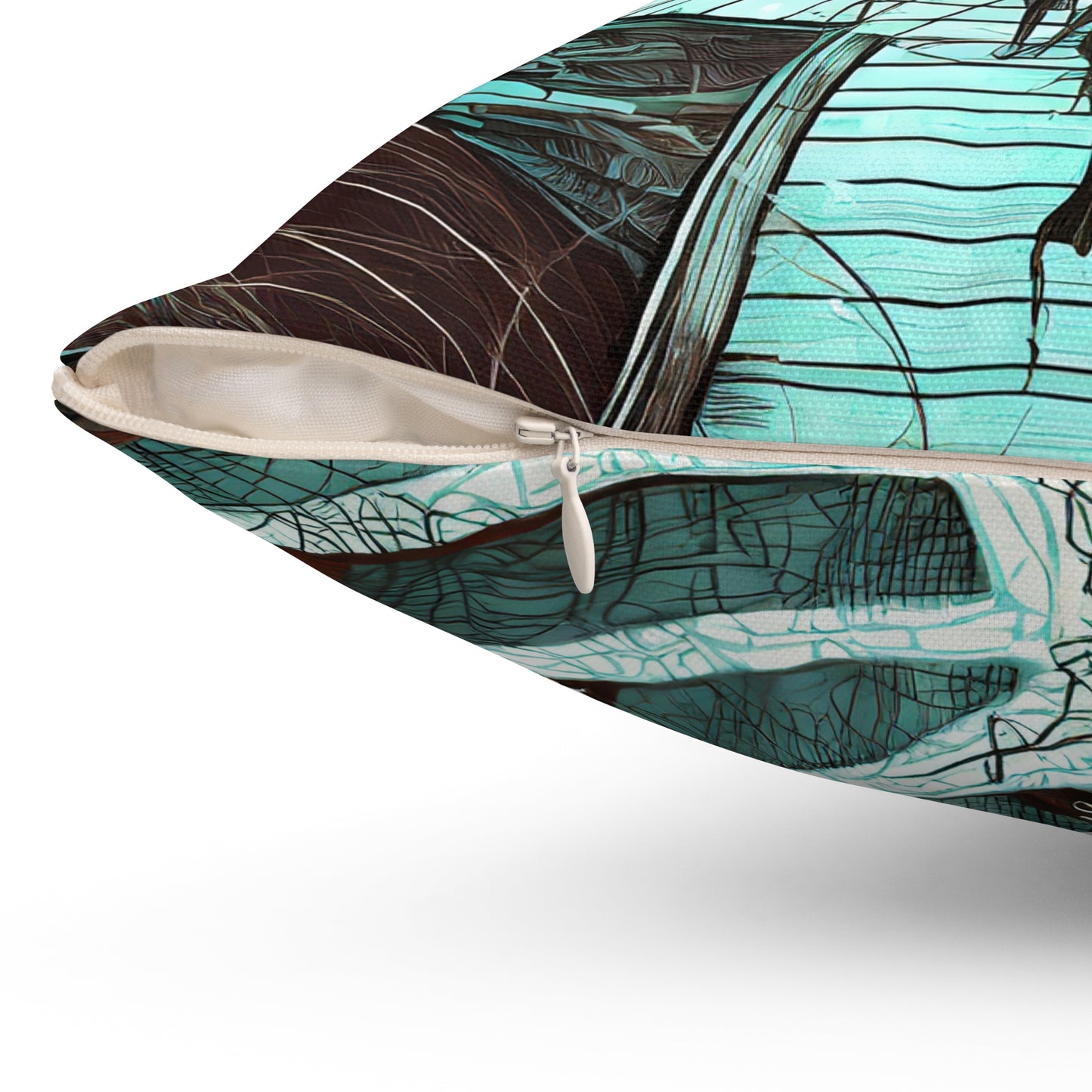 Enjoy Style with Spun Polyester Square Pillow