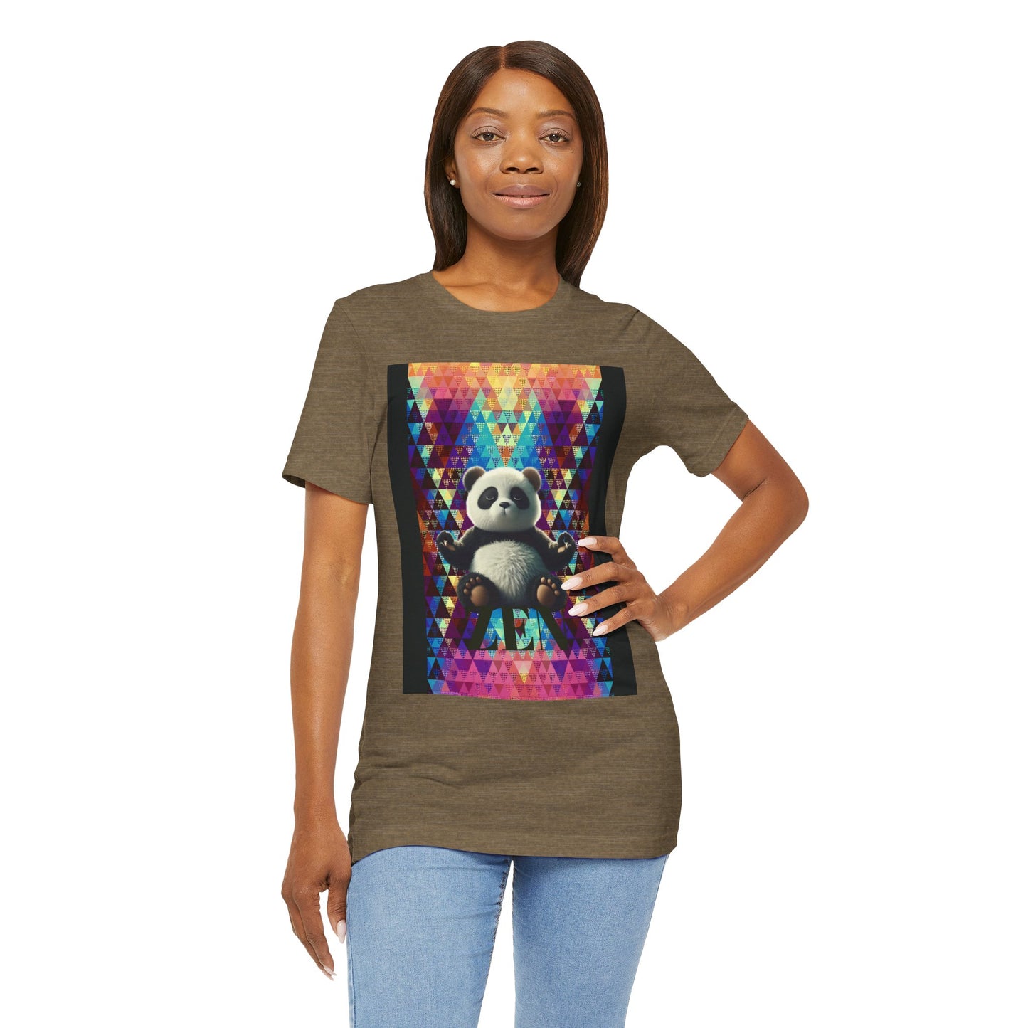 Colorful Panda Graphic Tee - Unisex Jersey Short Sleeve