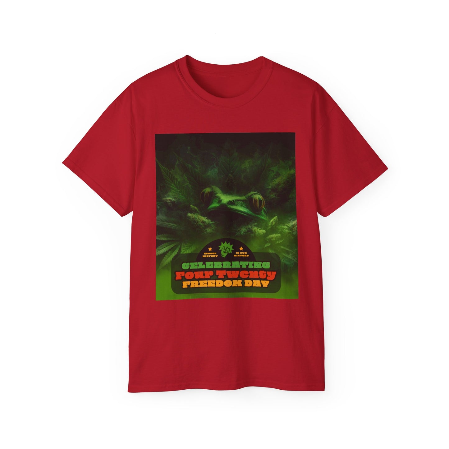 Celebrating 420 Freedom Day Unisex Ultra Cotton Tee, Cannabis T-shirt, 420 Celebration Shirt, Stoner Graphic Tee, Gift for Weed Lovers