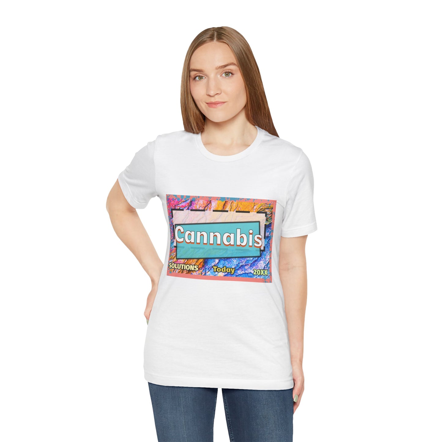 Trendy Cannabis Solutions Tee - Unisex Jersey Short Sleeve T-Shirt