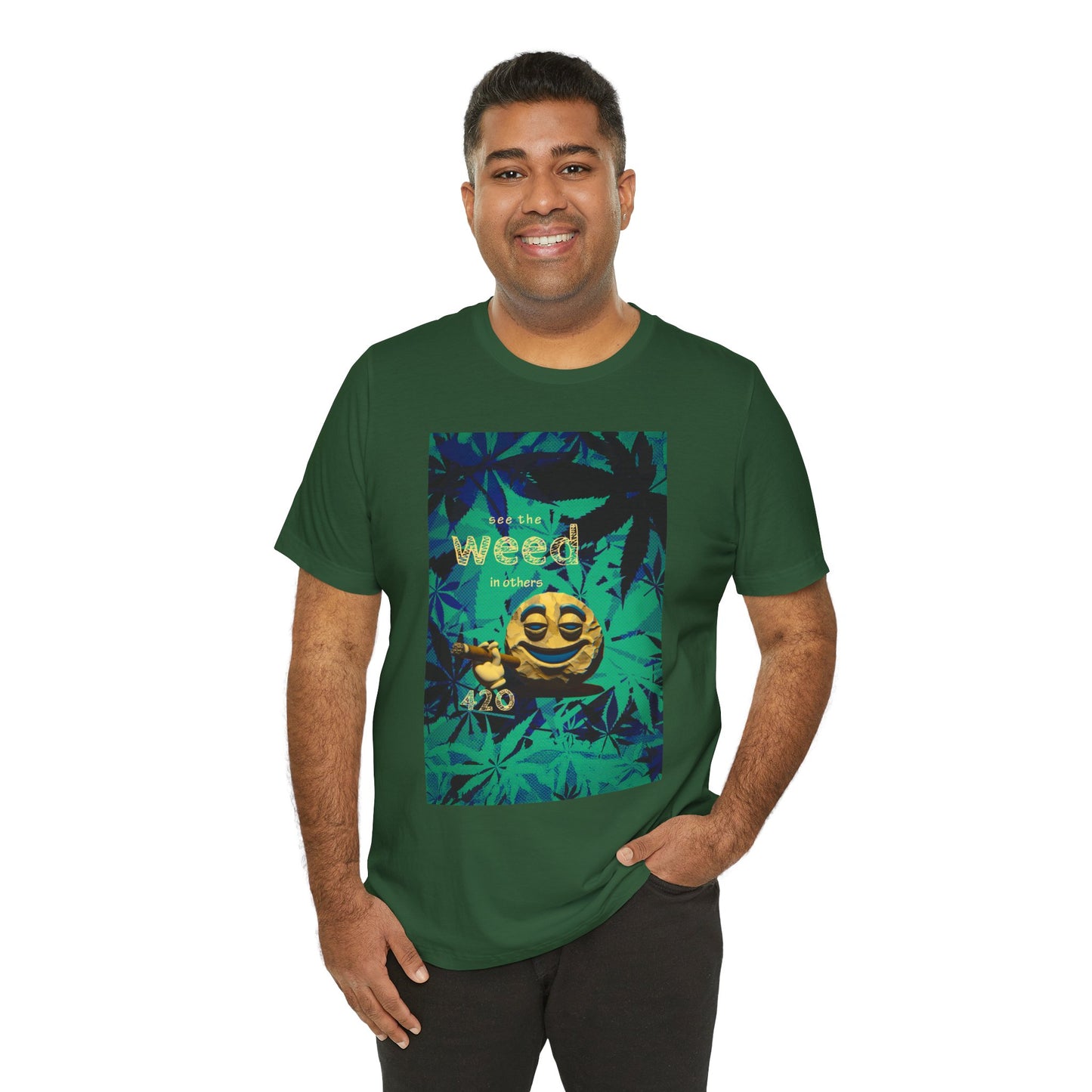 Funny Cannabis Graphic Tee - "See the Weed in Others"