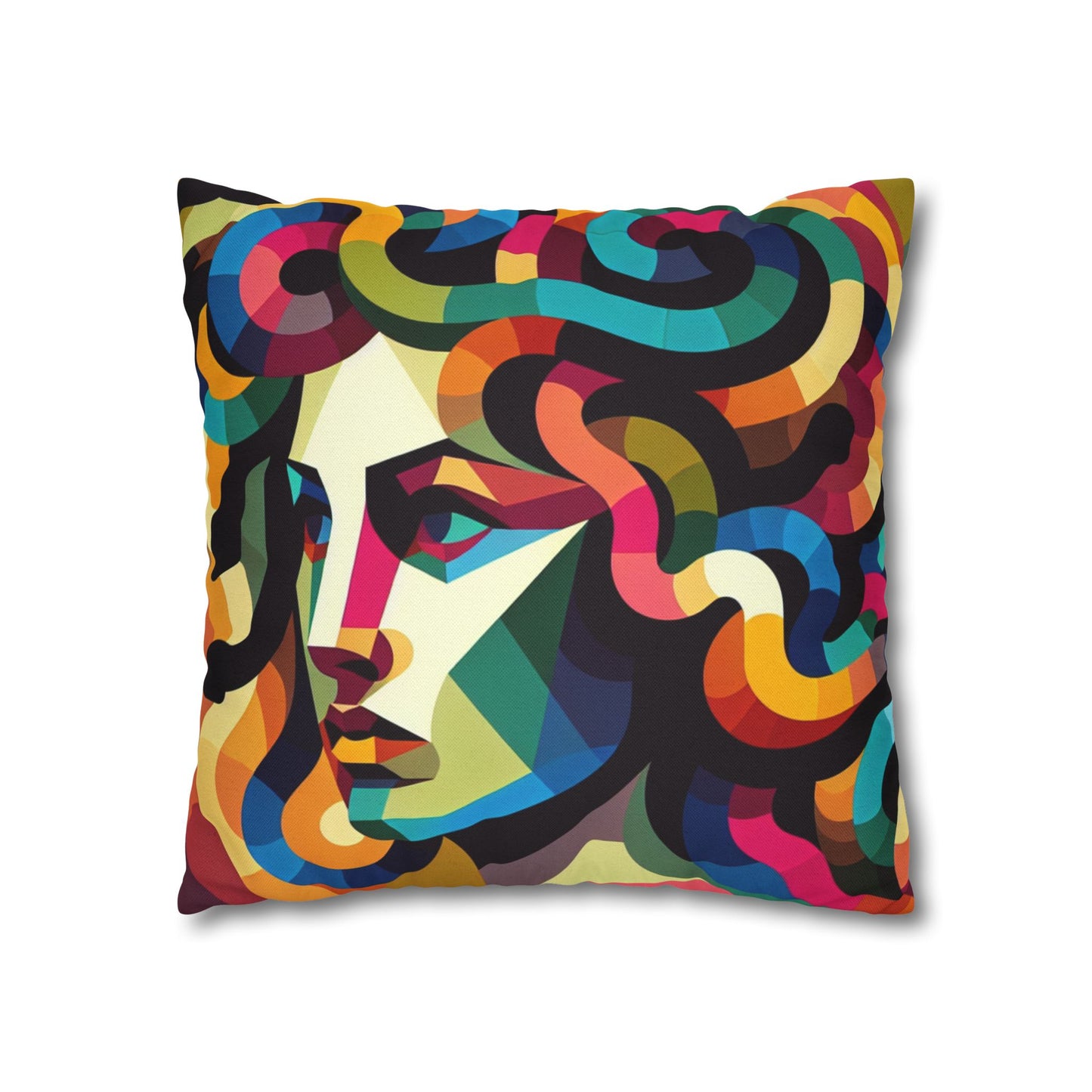 Spun Polyester Square Pillowcase