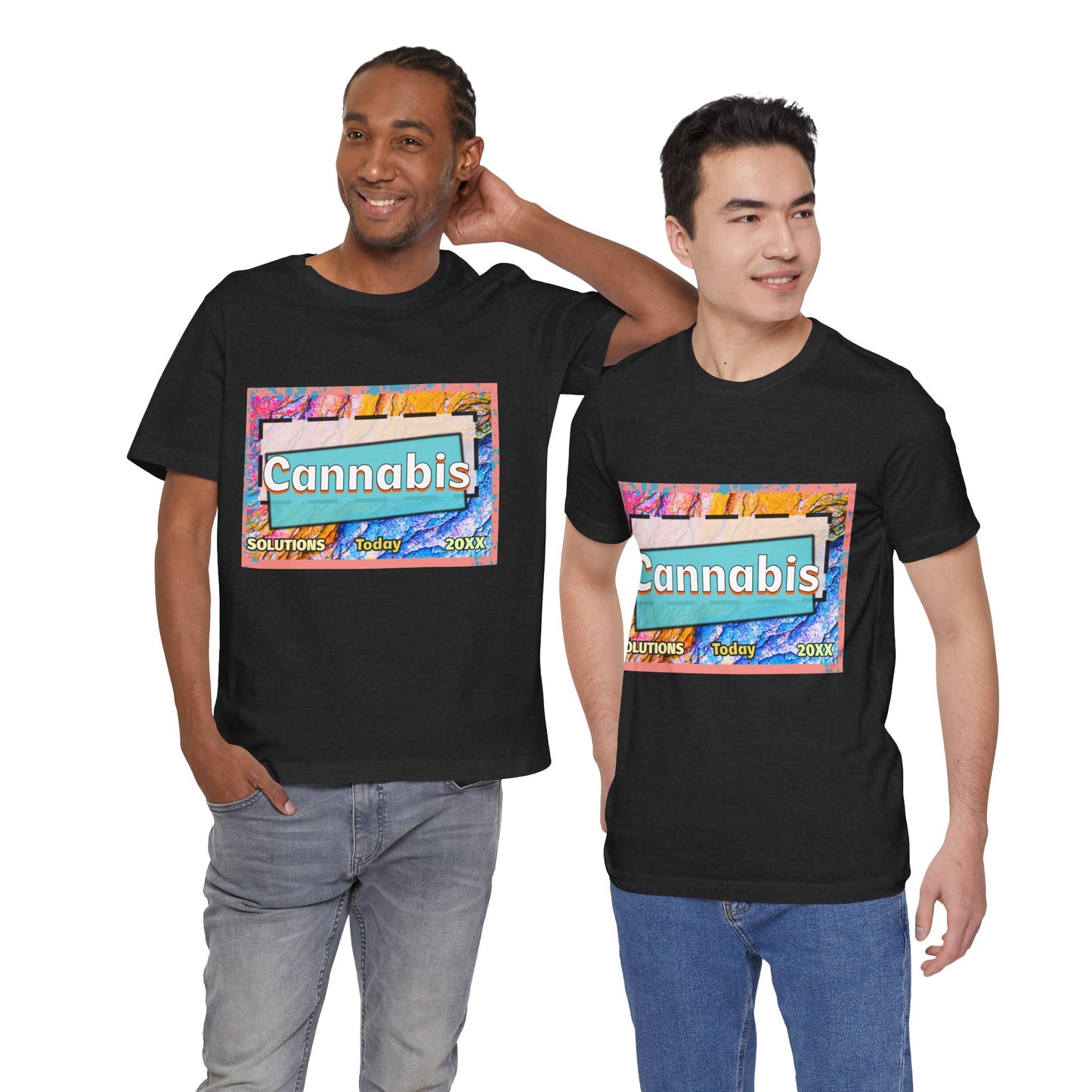 Trendy Cannabis Solutions Tee - Unisex Jersey Short Sleeve T-Shirt
