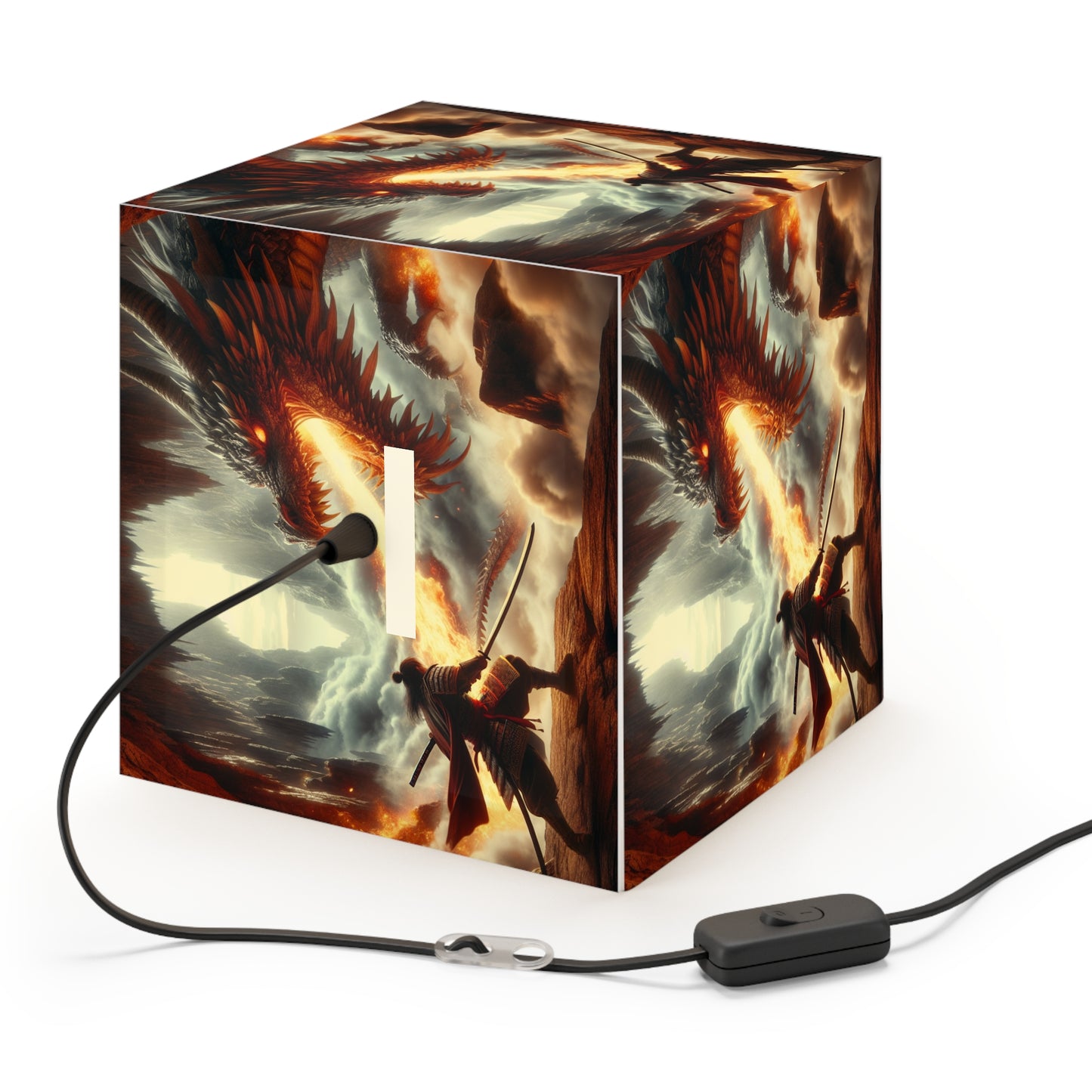 Warriors Light Cube Lamp