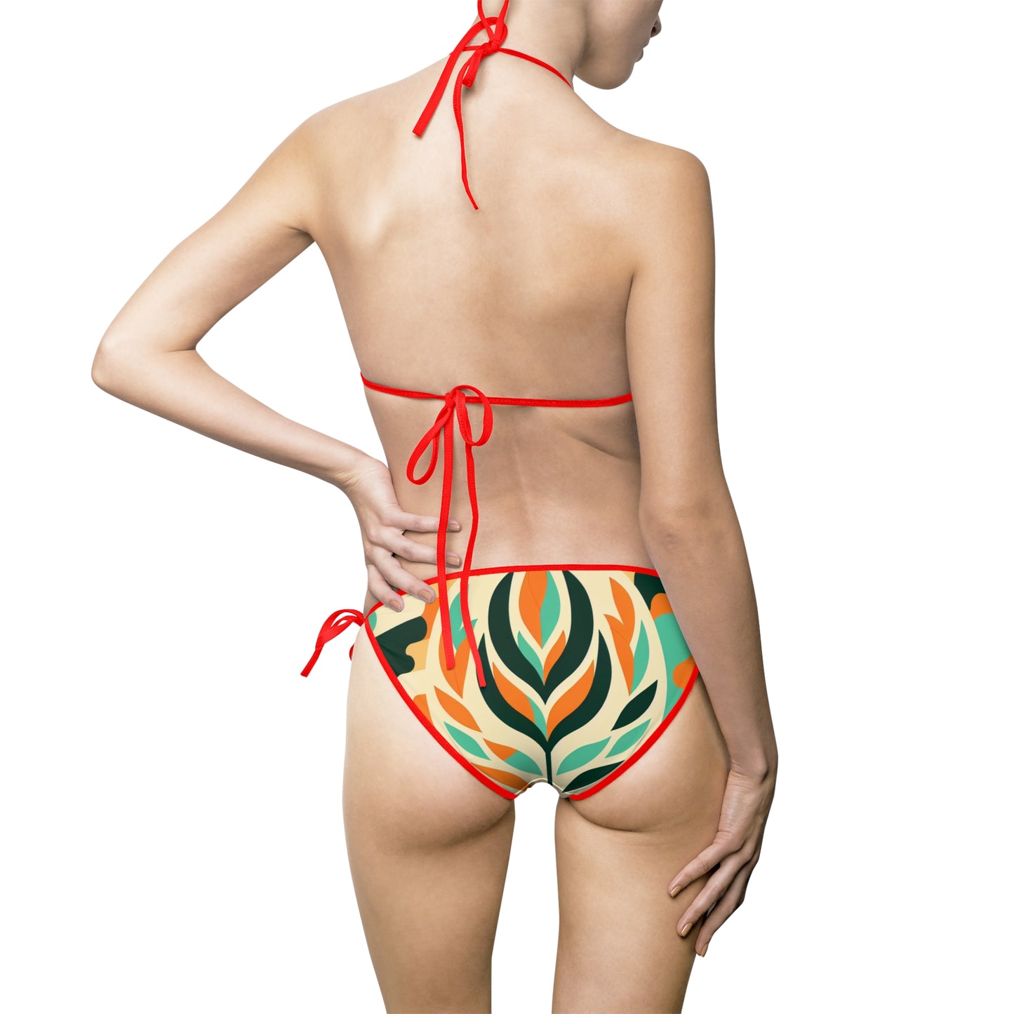 Tropical Floral Women's Bikini Swimsuit - Summer Beachwear