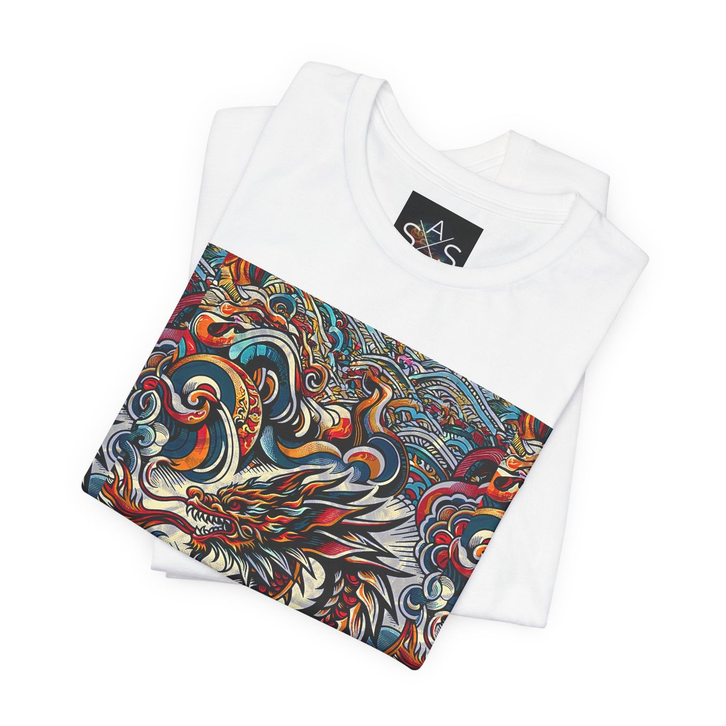Vibrant Dragon Graphic Tee - Unisex Jersey Short Sleeve Shirt