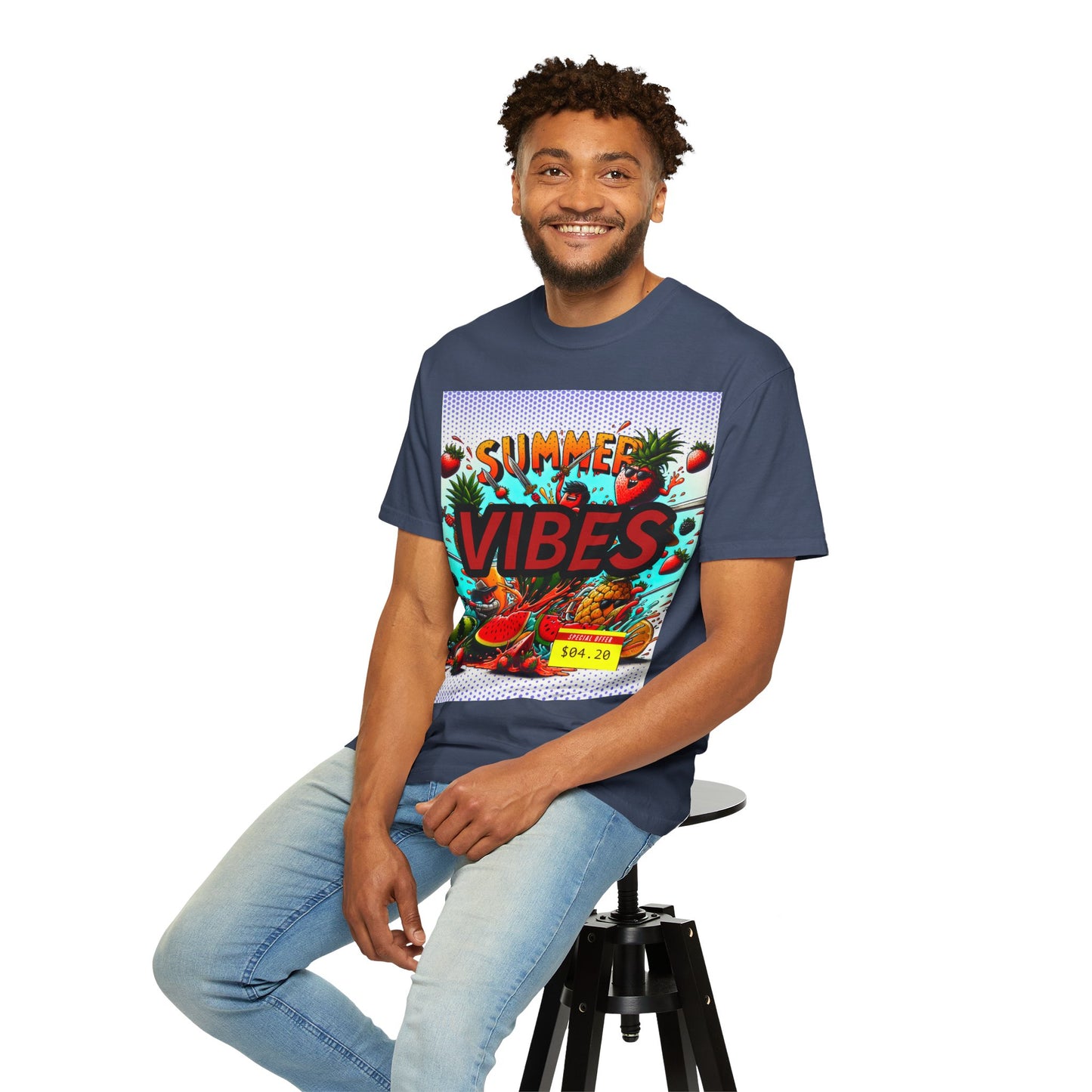 Summer Vibes Unisex Garment-Dyed T-Shirt