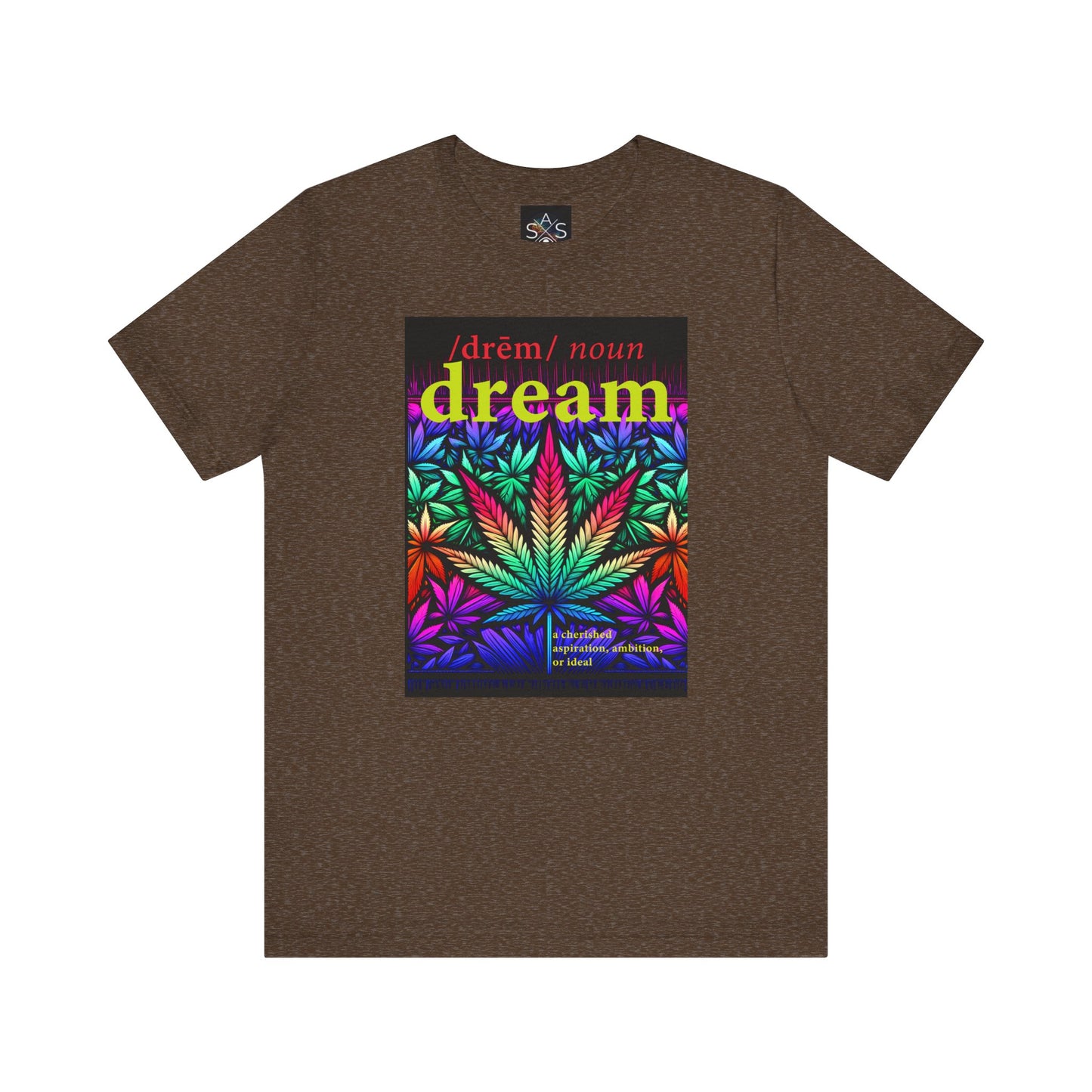 Dream Inspired Unisex Jersey Tee - Vibrant Cannabis Graphic T-Shirt