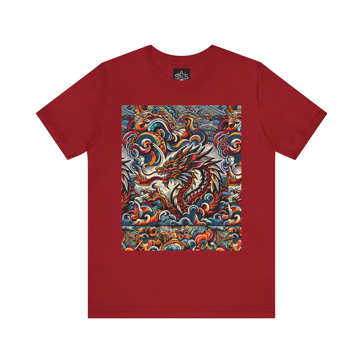 Vibrant Dragon Graphic Tee - Unisex Jersey Short Sleeve Shirt