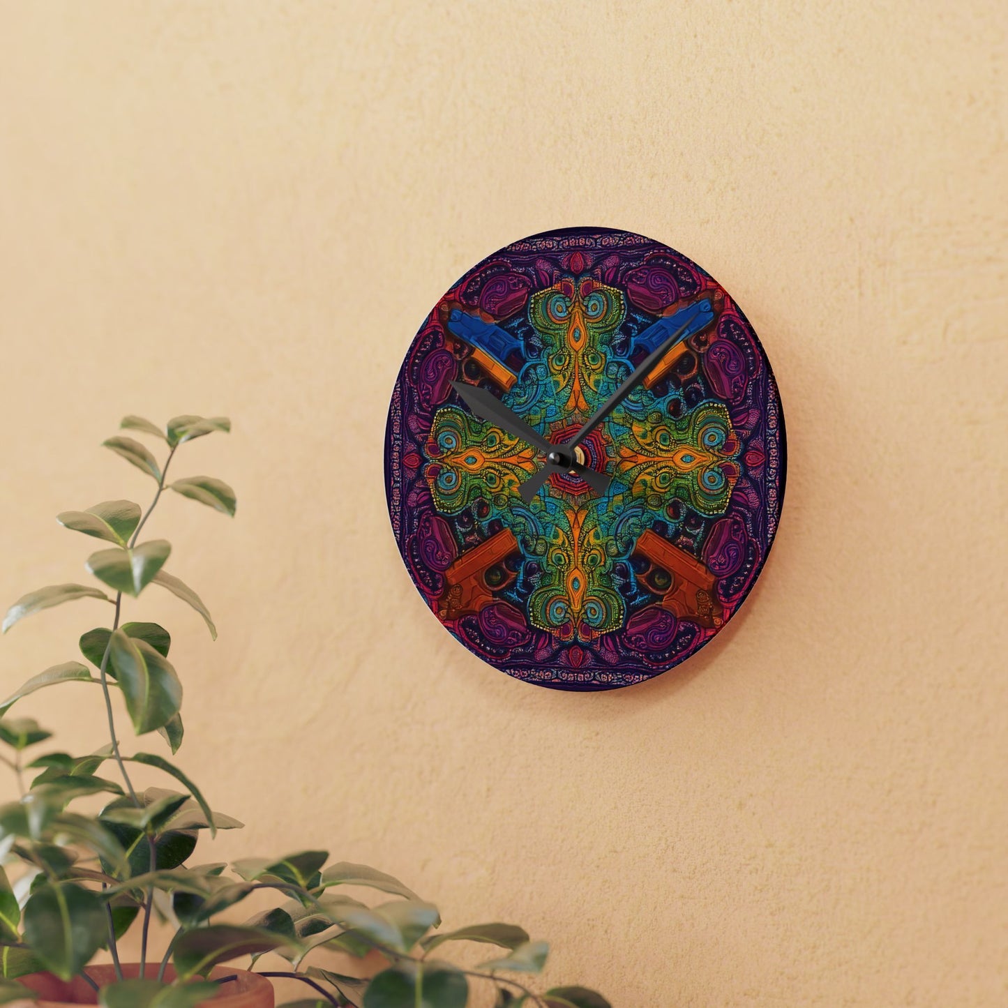 Bang Bang Acrylic Wall Clock