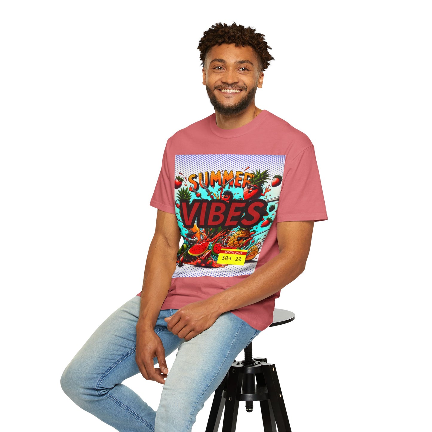 Summer Vibes Unisex Garment-Dyed T-Shirt