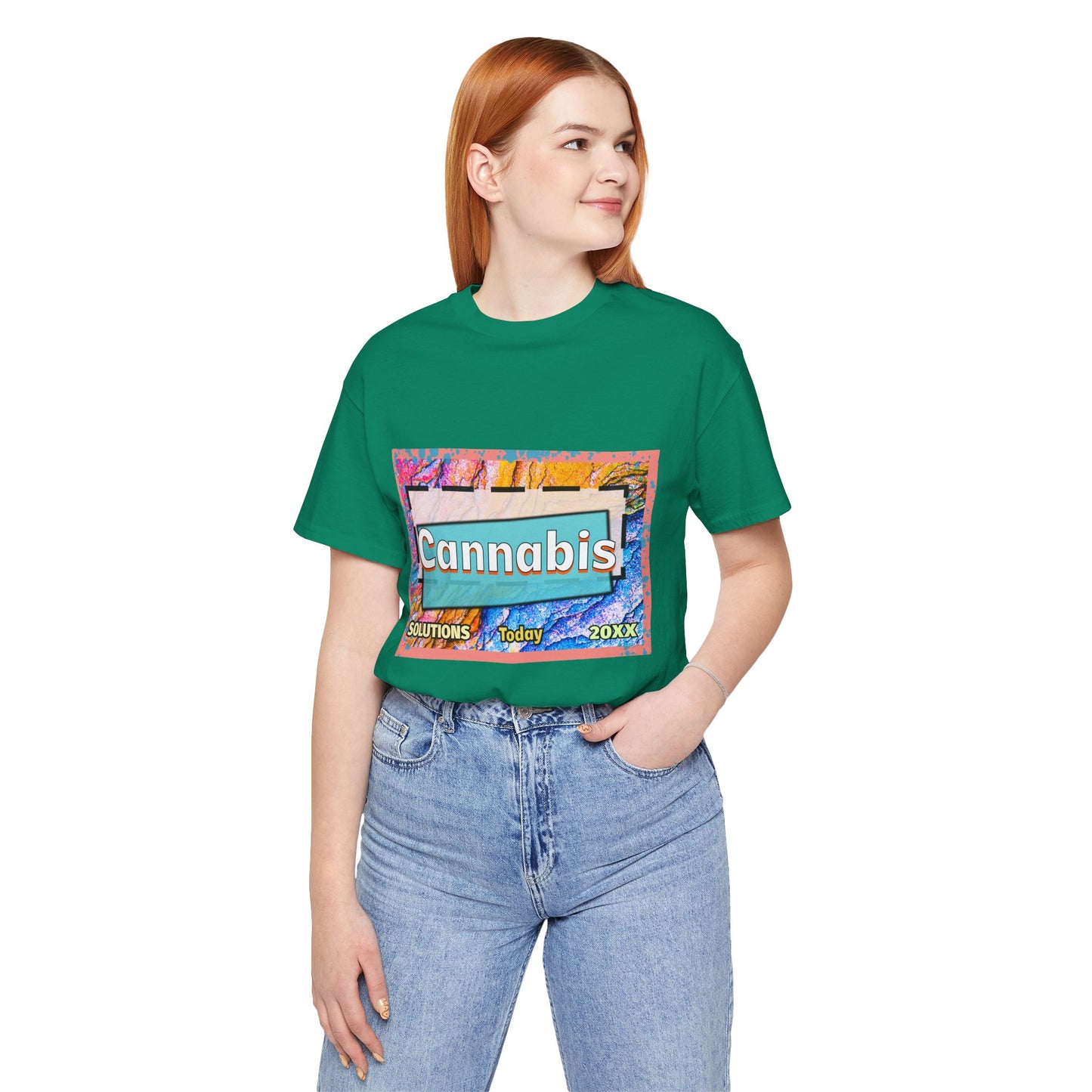 Trendy Cannabis Solutions Tee - Unisex Jersey Short Sleeve T-Shirt