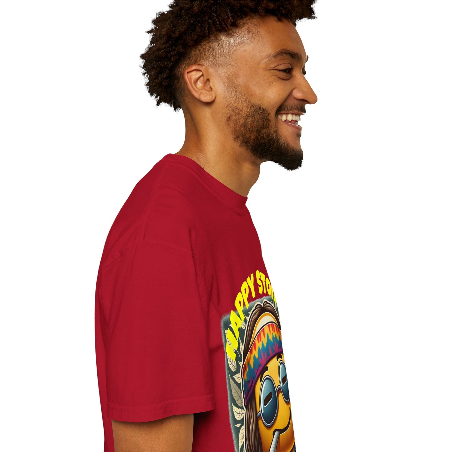 Happy Stoner Unisex Garment-Dyed T-Shirt | Chill Vibe Tee for Budding Enthusiasts
