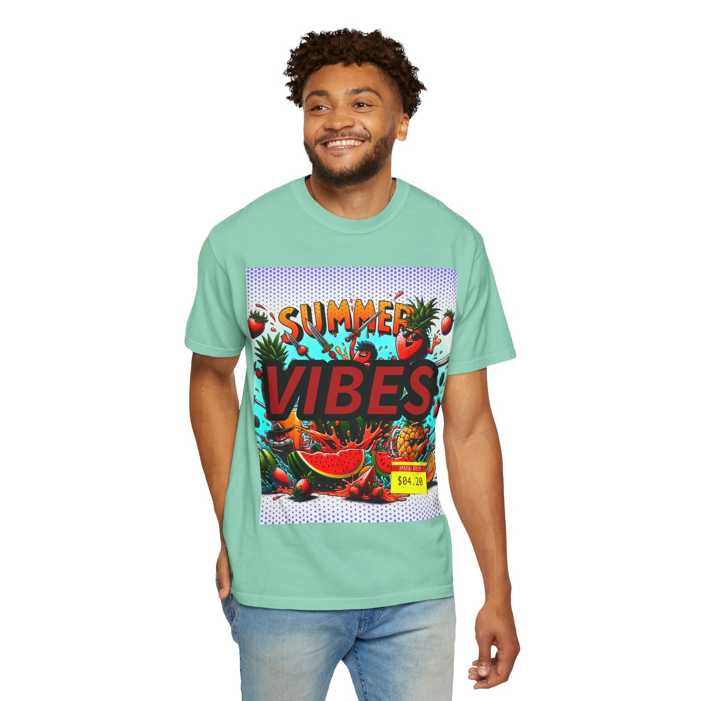 Summer Vibes Unisex Garment-Dyed T-Shirt