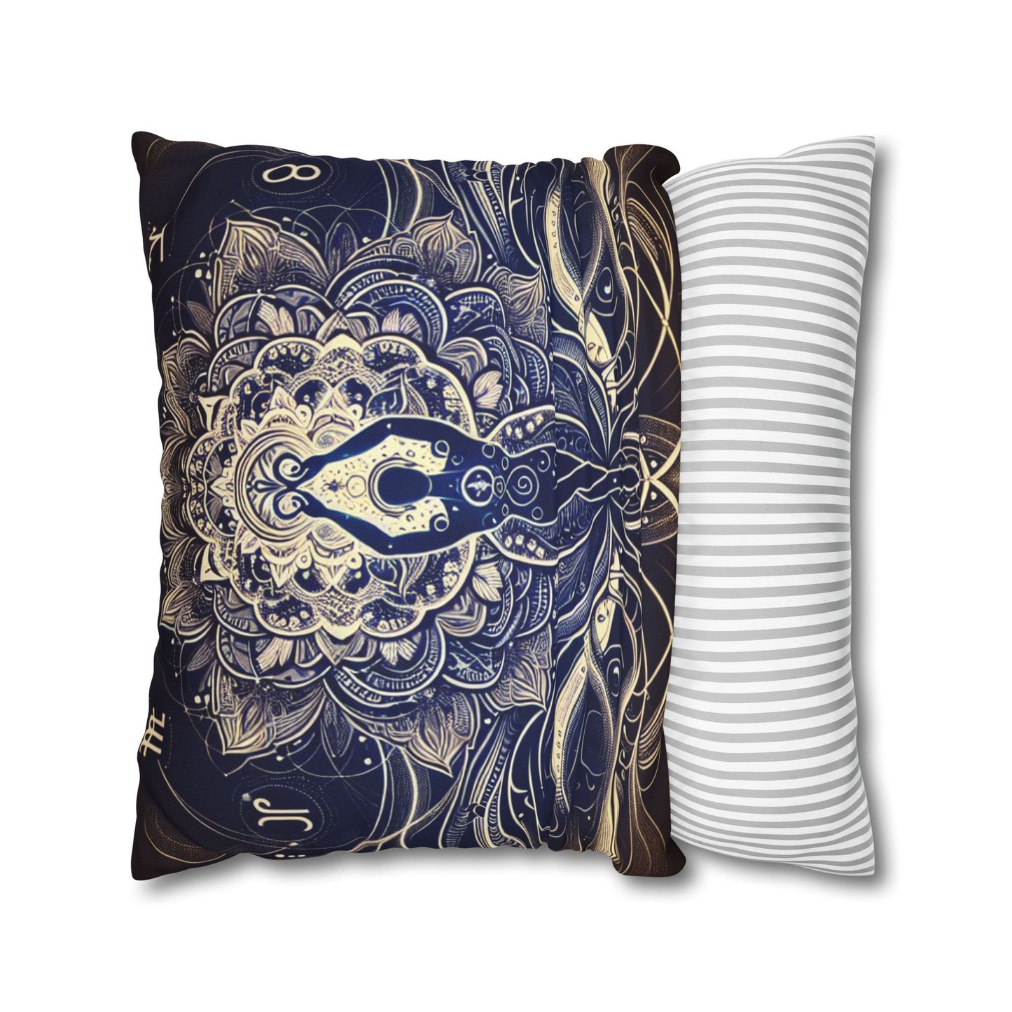 Spun Polyester Square Pillowcase
