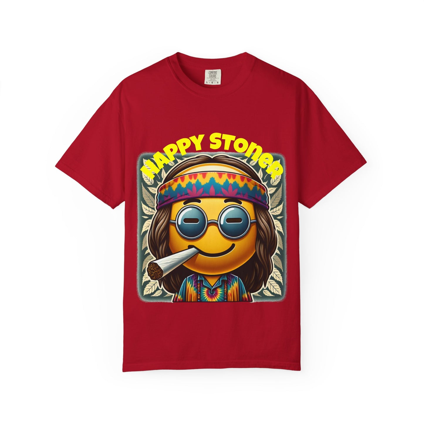 Happy Stoner Unisex Garment-Dyed T-Shirt | Chill Vibe Tee for Budding Enthusiasts