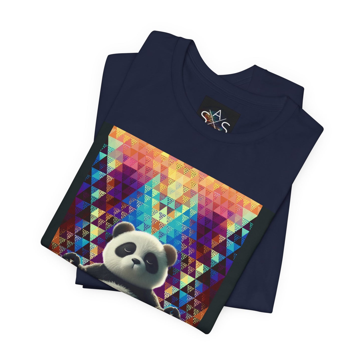Colorful Panda Graphic Tee - Unisex Jersey Short Sleeve