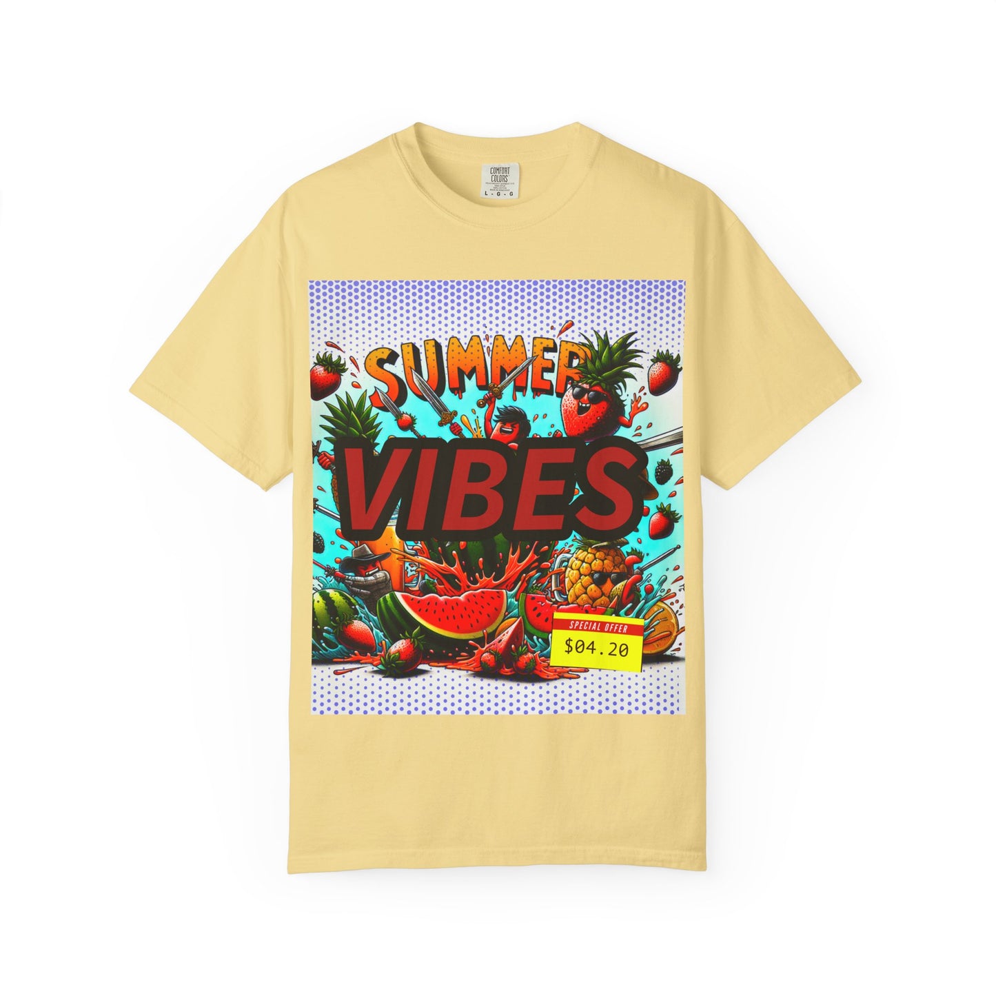 Summer Vibes Unisex Garment-Dyed T-Shirt