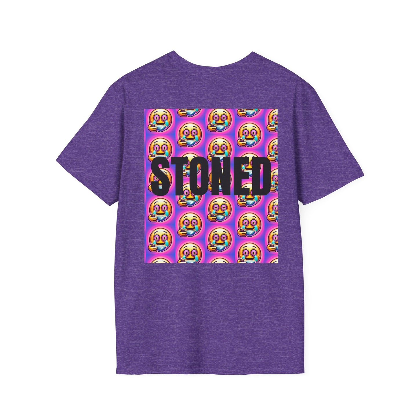 Stay Stoned Unisex Softstyle T-Shirt - Retro Vibe Graphic Tee for Fun Gatherings