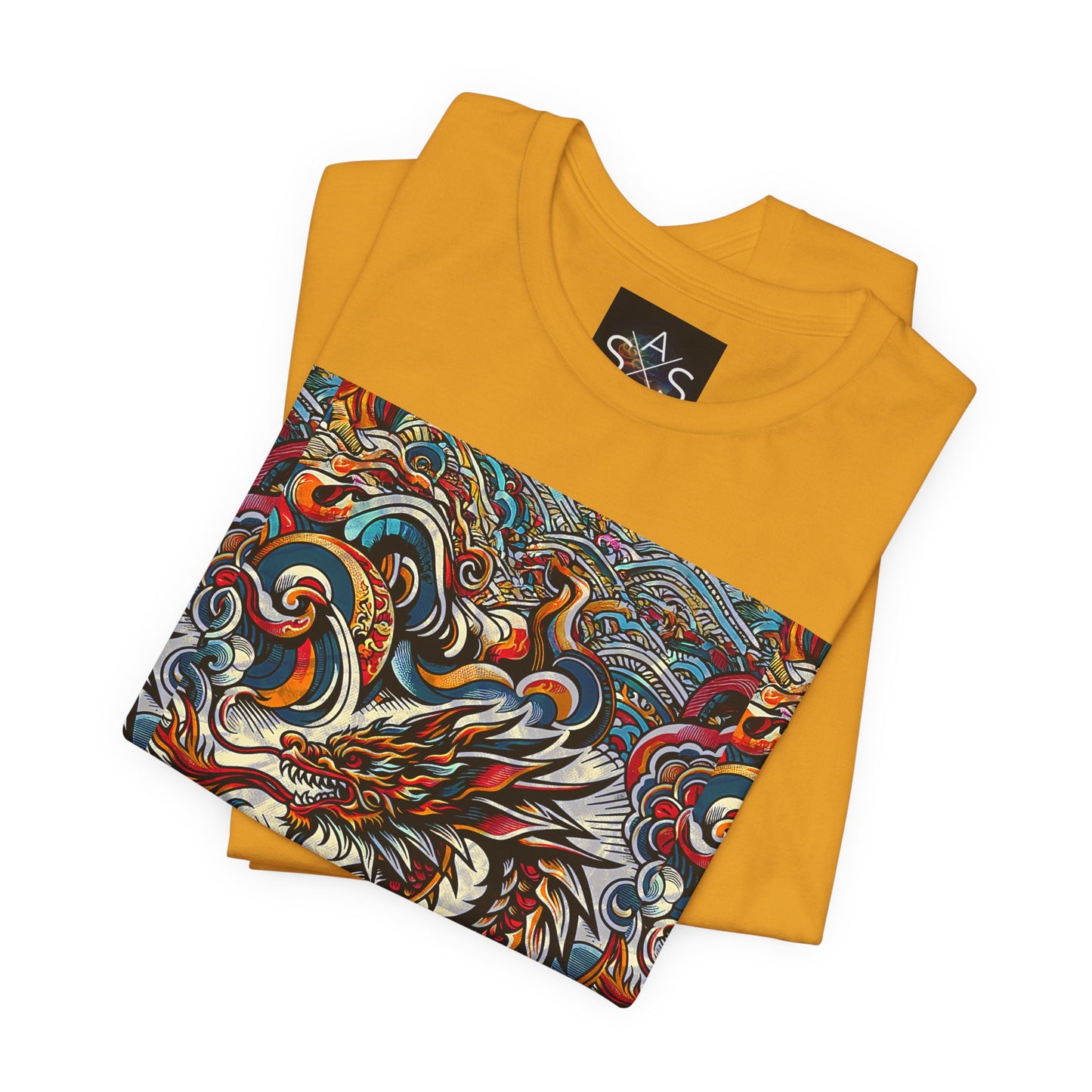 Vibrant Dragon Graphic Tee - Unisex Jersey Short Sleeve Shirt
