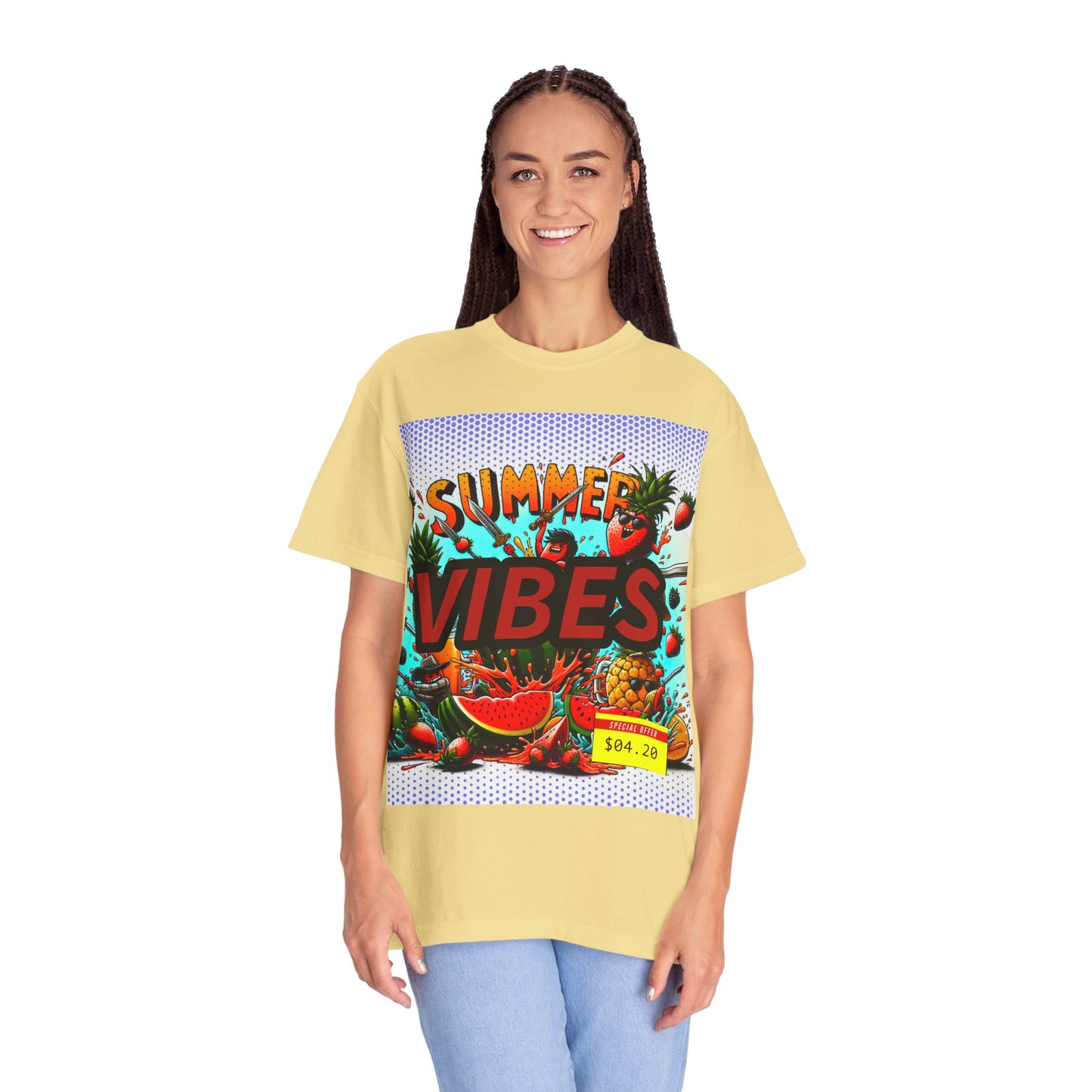 Summer Vibes Unisex Garment-Dyed T-Shirt