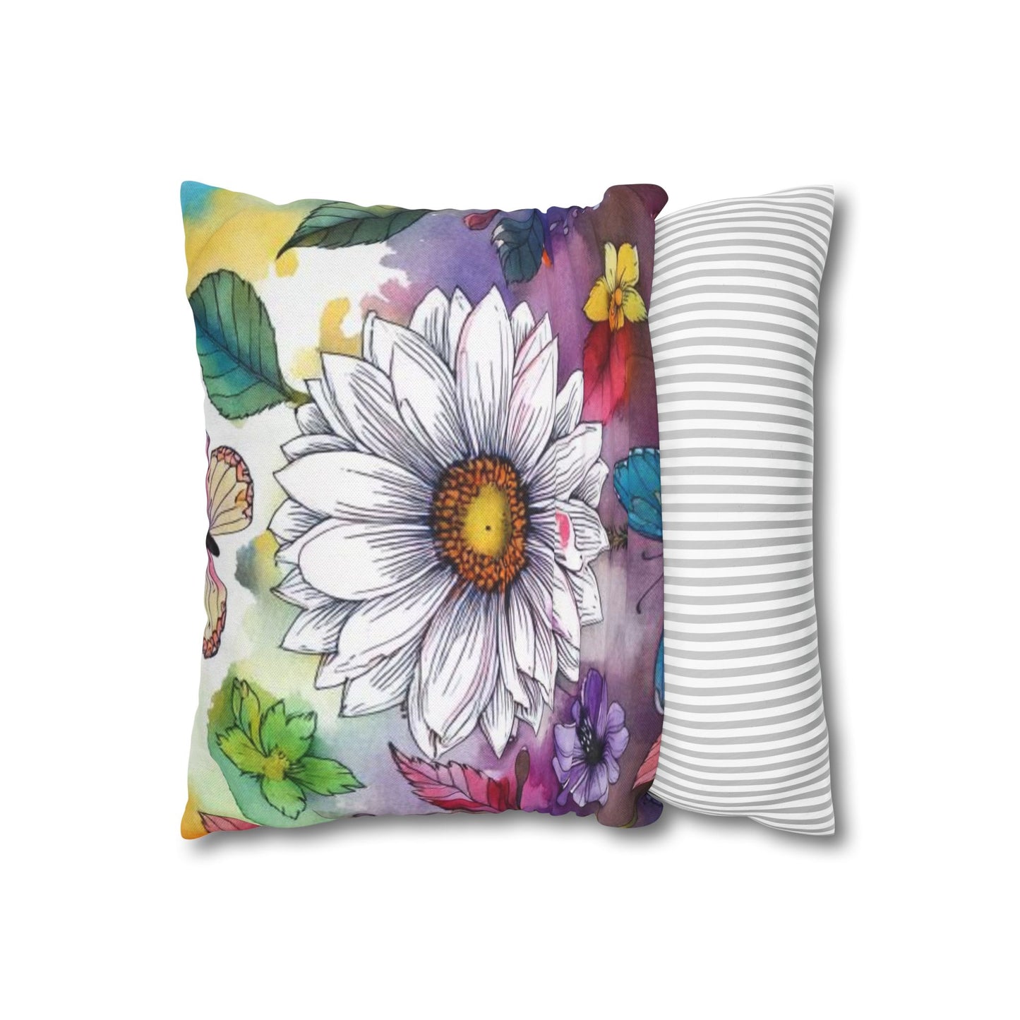 Spun Polyester Square Pillowcase
