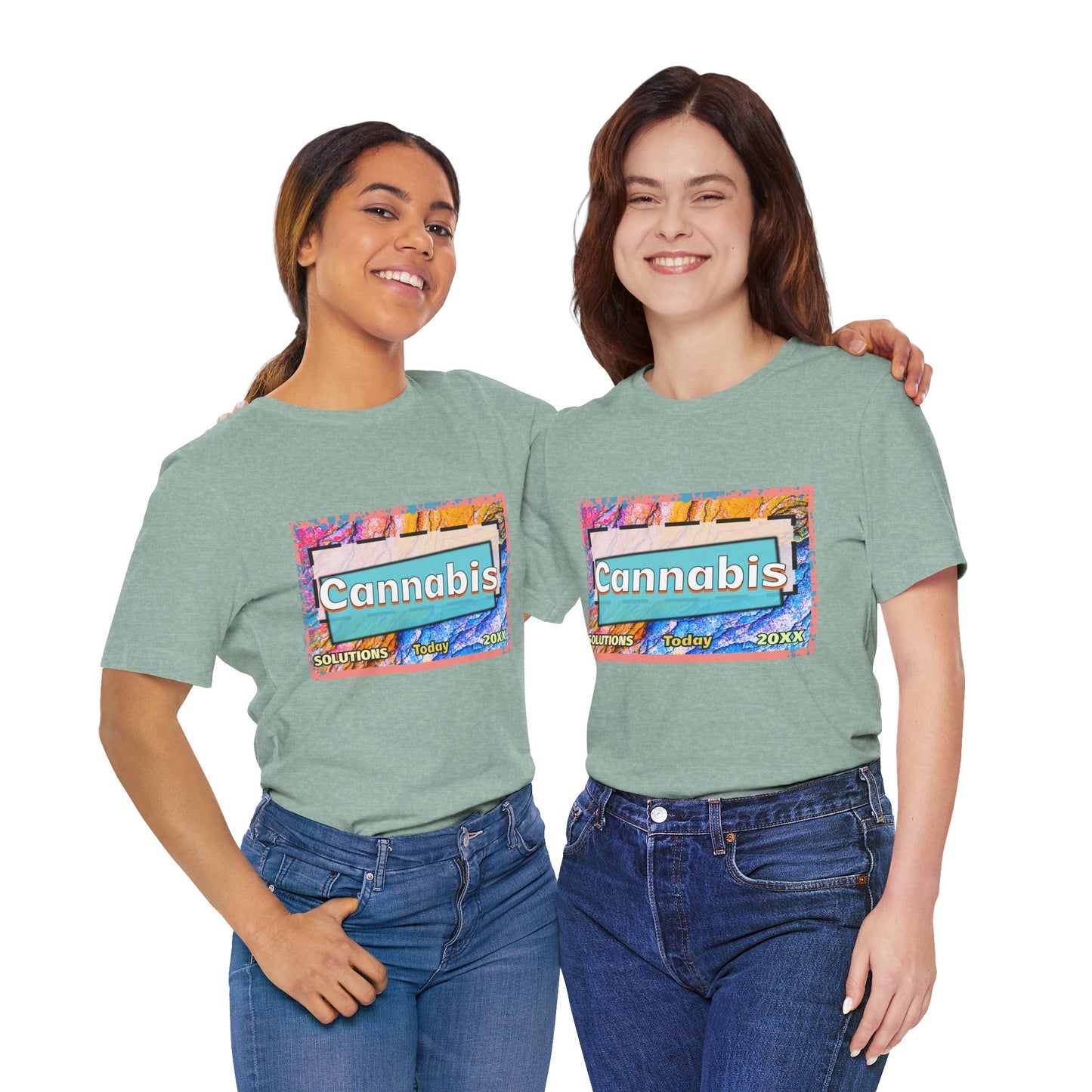 Trendy Cannabis Solutions Tee - Unisex Jersey Short Sleeve T-Shirt