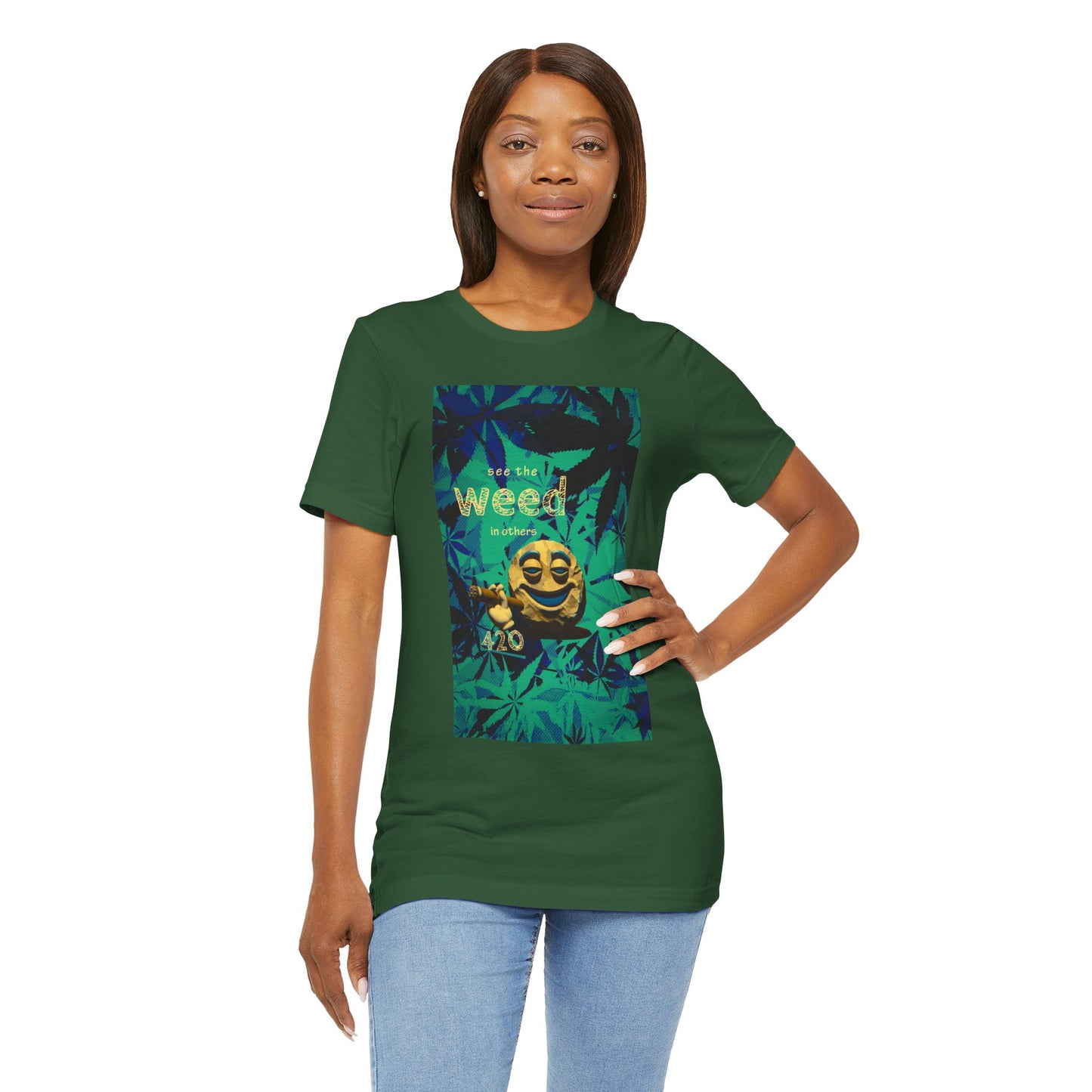 Funny Cannabis Graphic Tee - "See the Weed in Others"