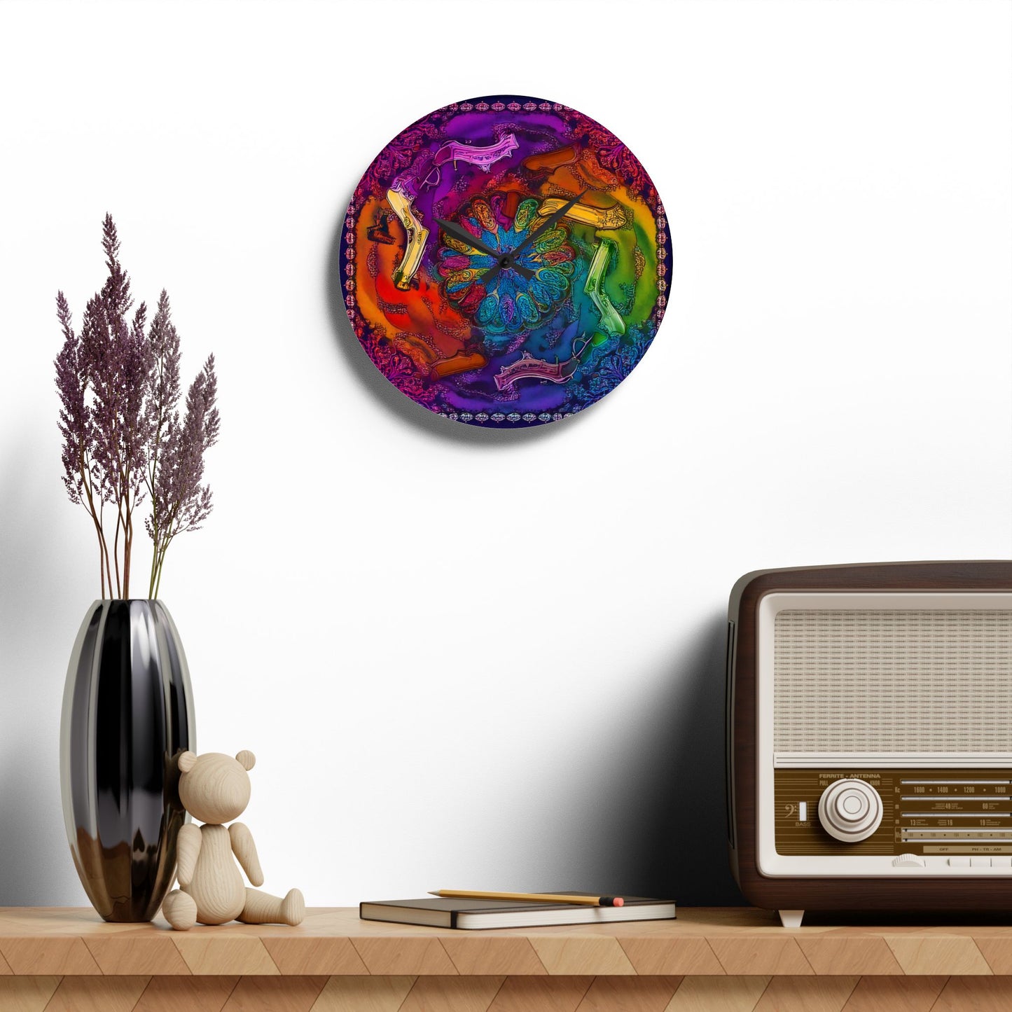 Tommy Time Acrylic Wall Clock