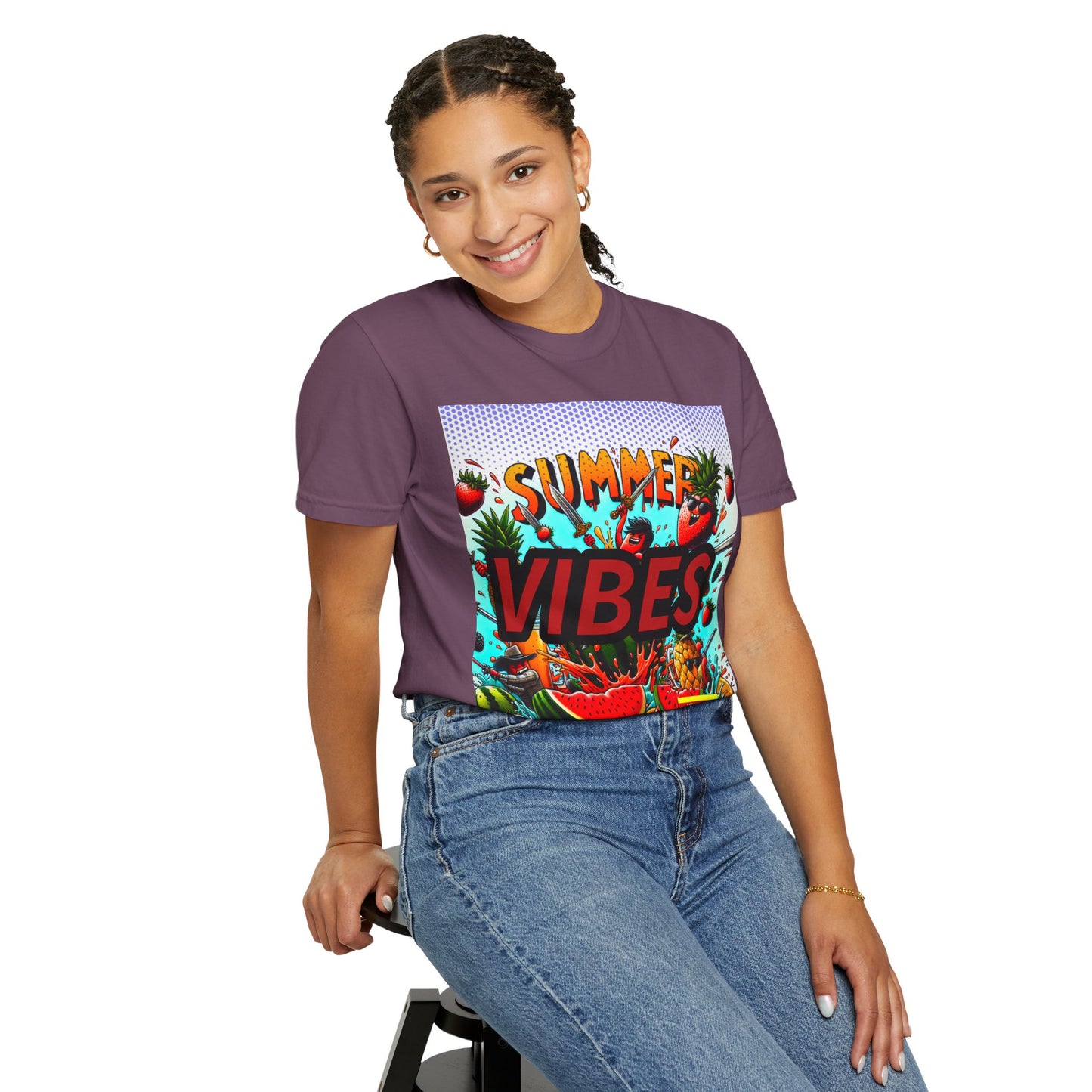 Summer Vibes Unisex Garment-Dyed T-Shirt