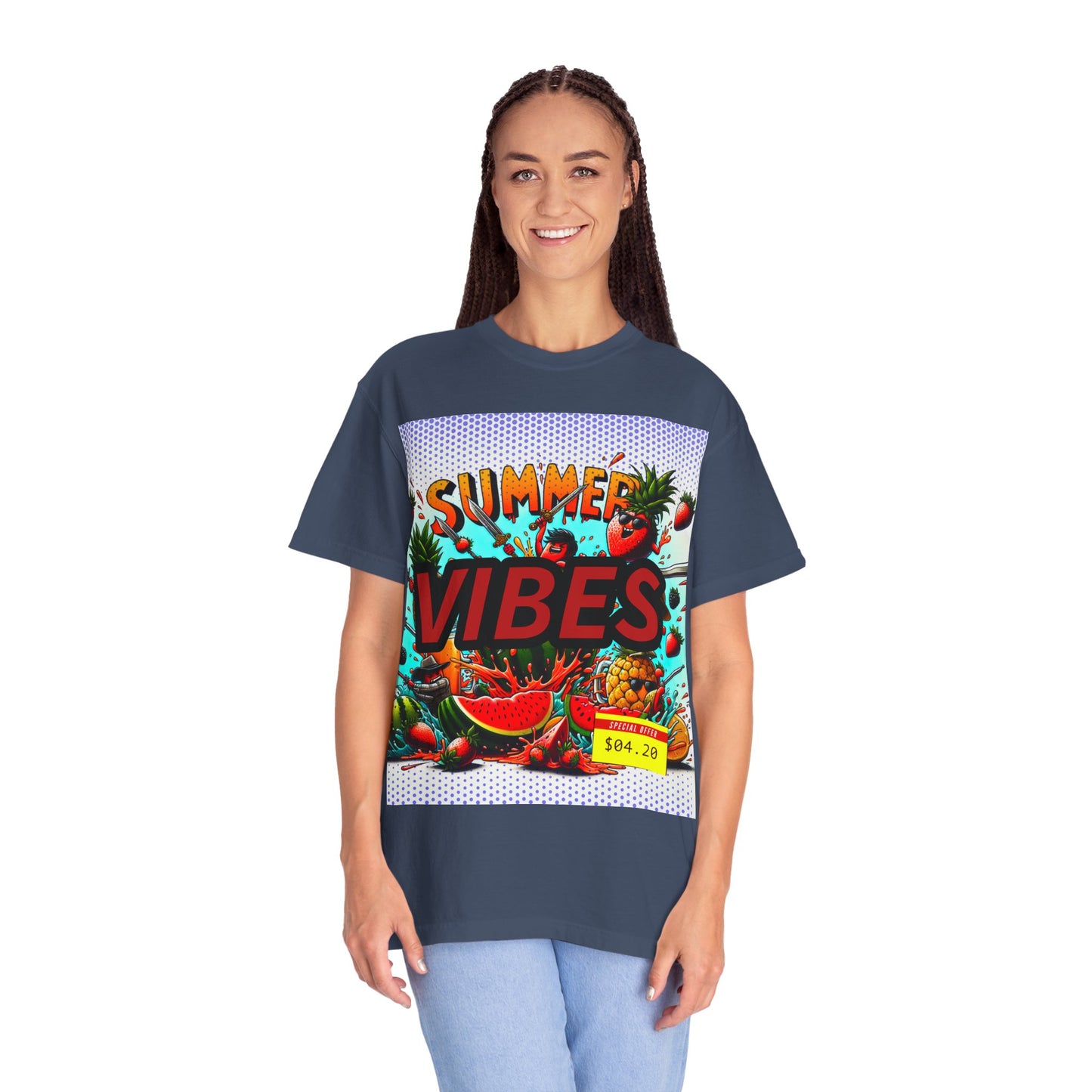 Summer Vibes Unisex Garment-Dyed T-Shirt