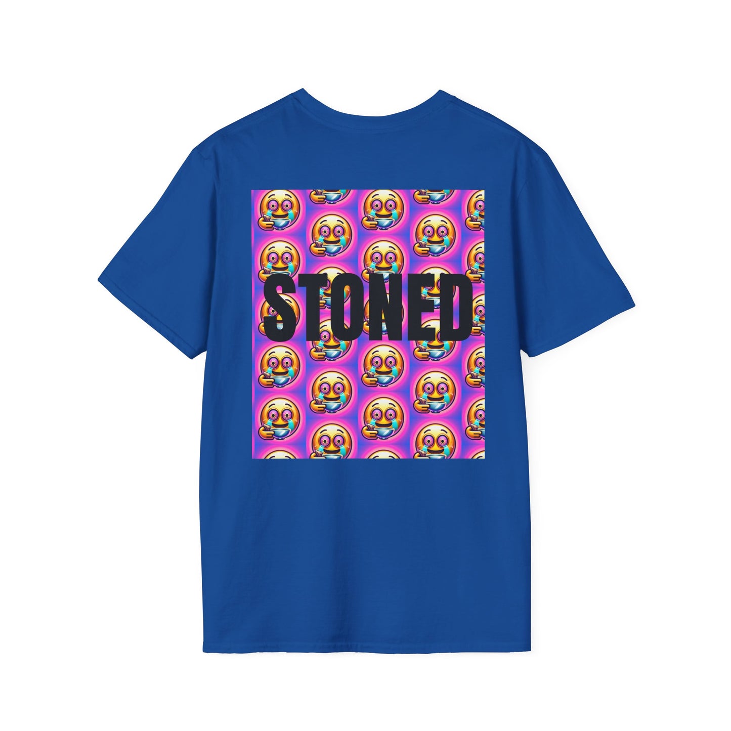 Stay Stoned Unisex Softstyle T-Shirt - Retro Vibe Graphic Tee for Fun Gatherings