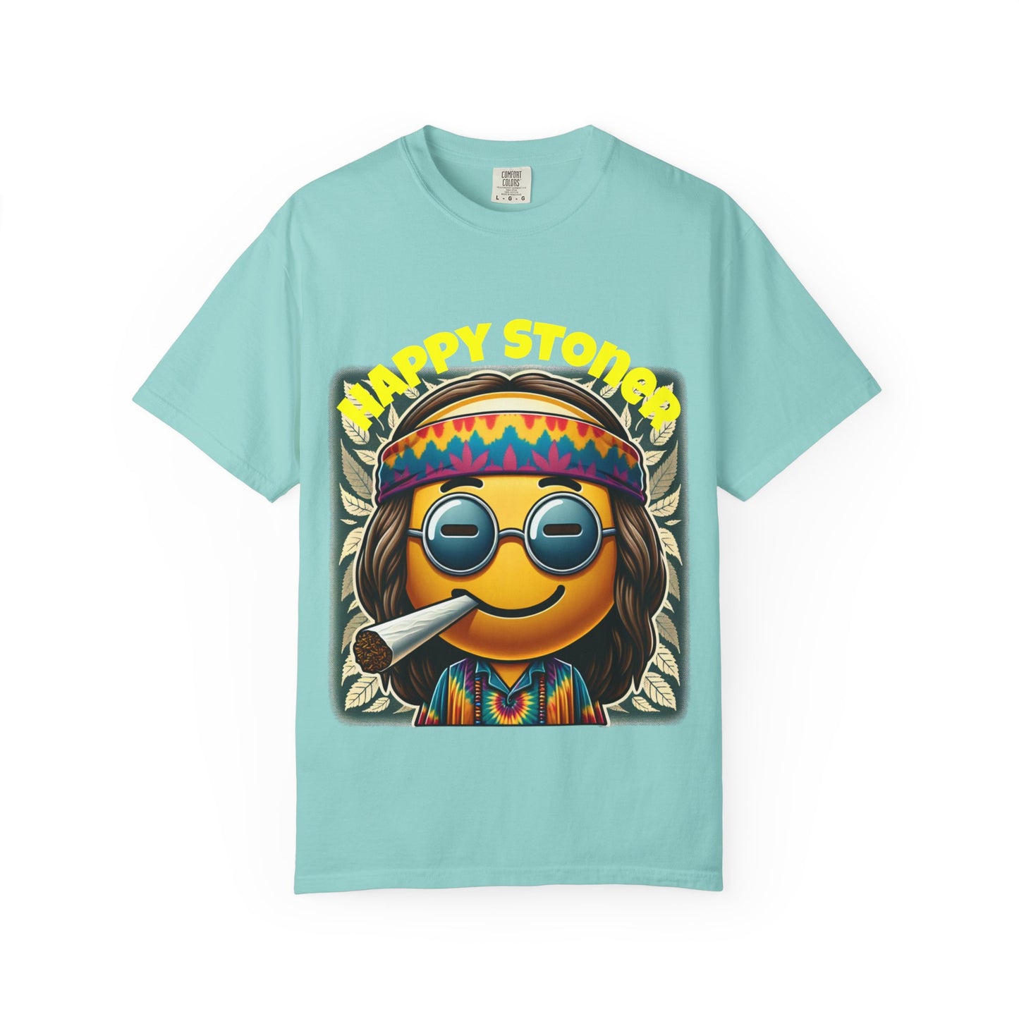 Happy Stoner Unisex Garment-Dyed T-Shirt | Chill Vibe Tee for Budding Enthusiasts