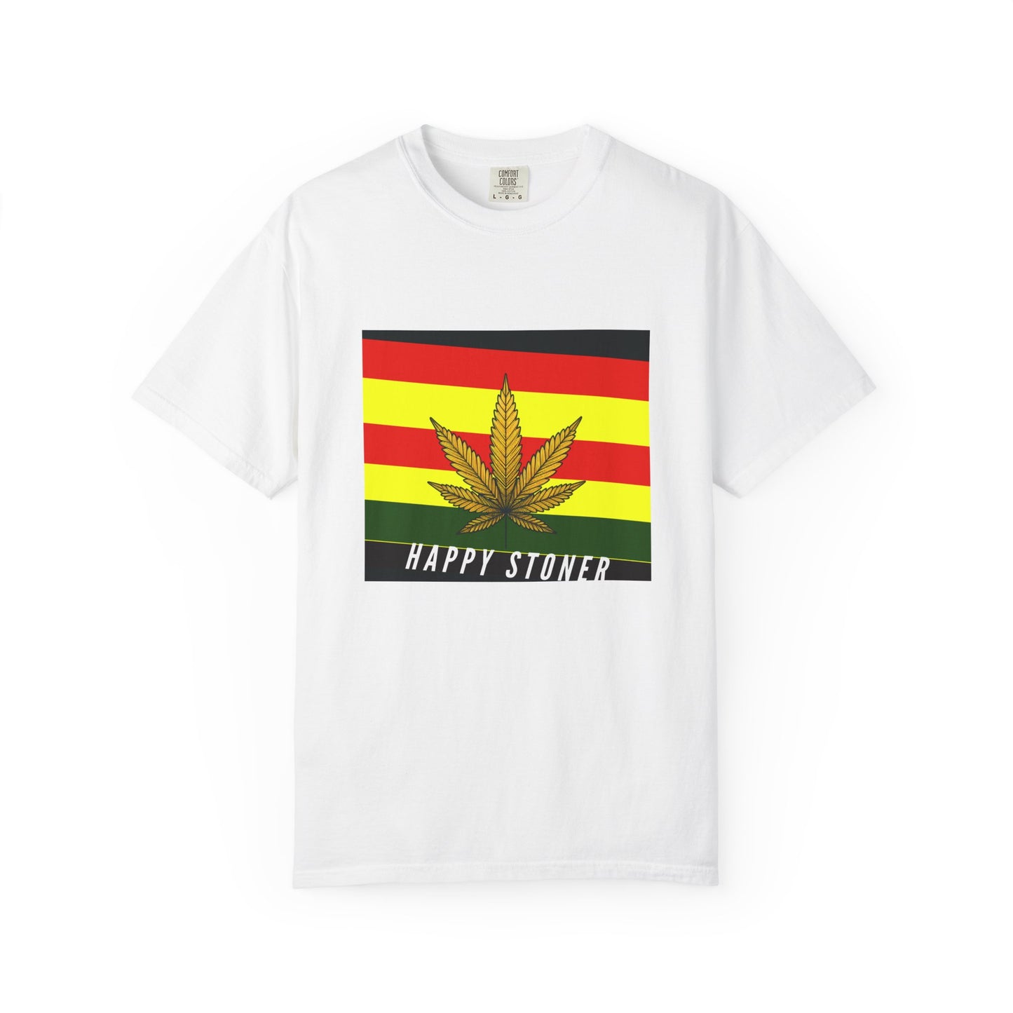 Happy Stoner Unisex Garment-Dyed T-shirt - Chill Vibes for Cannabis Enthusiasts