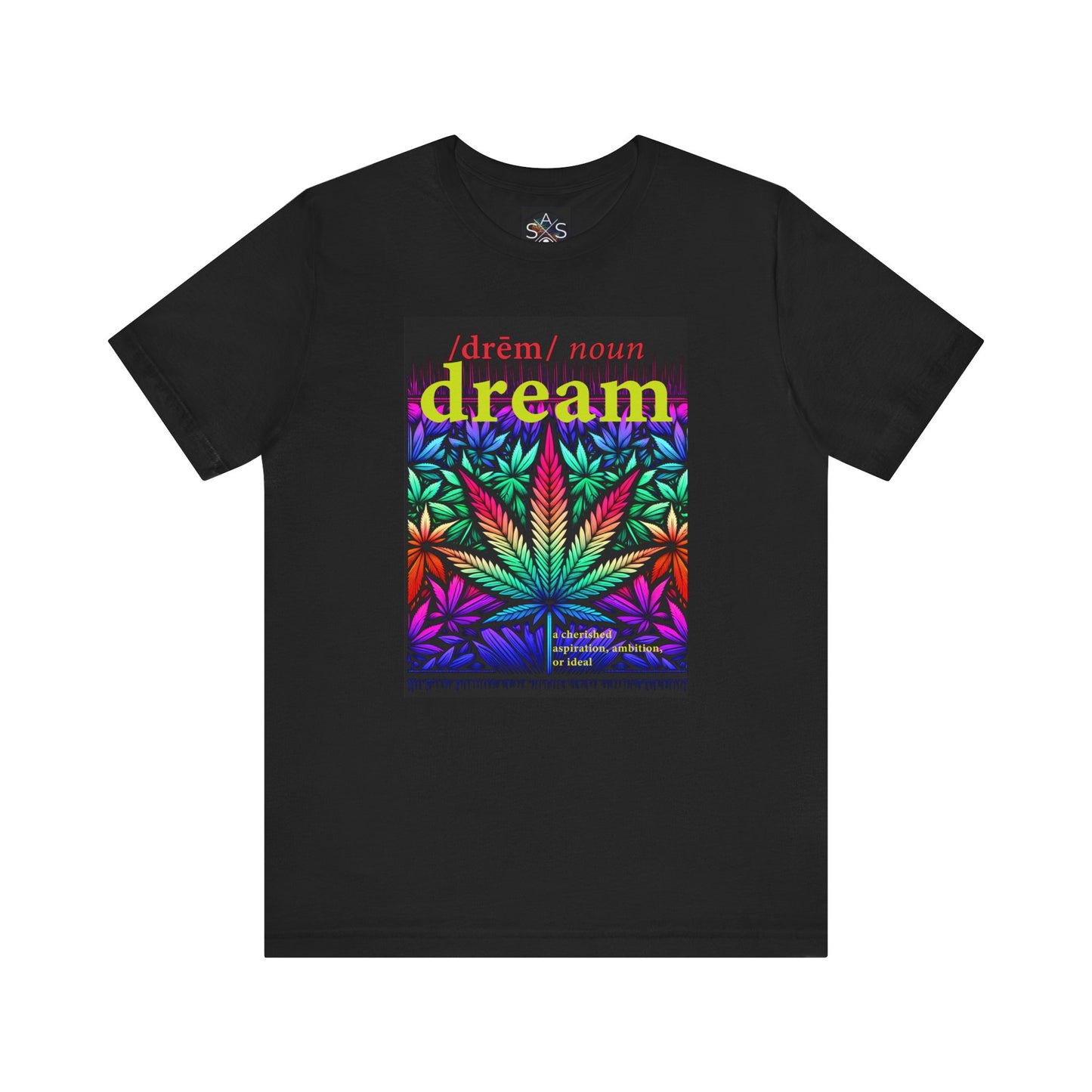 Dream Inspired Unisex Jersey Tee - Vibrant Cannabis Graphic T-Shirt