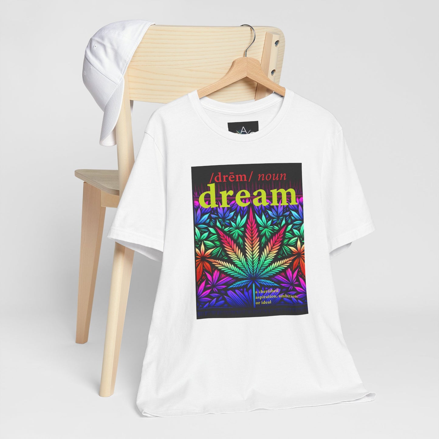 Dream Inspired Unisex Jersey Tee - Vibrant Cannabis Graphic T-Shirt