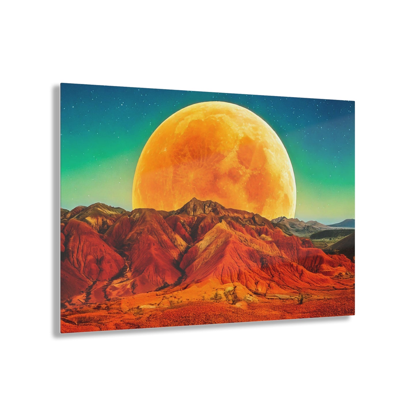Yellow Planet Acrylic Prints