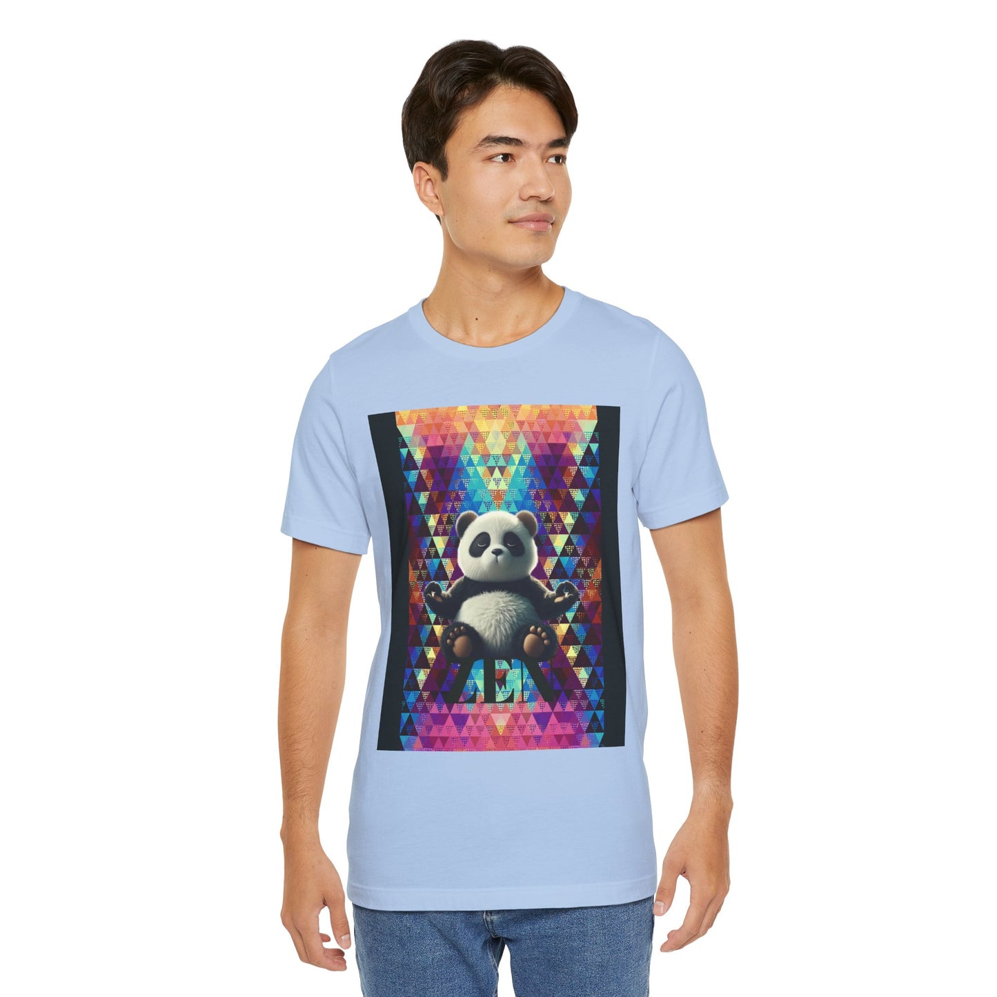 Colorful Panda Graphic Tee - Unisex Jersey Short Sleeve