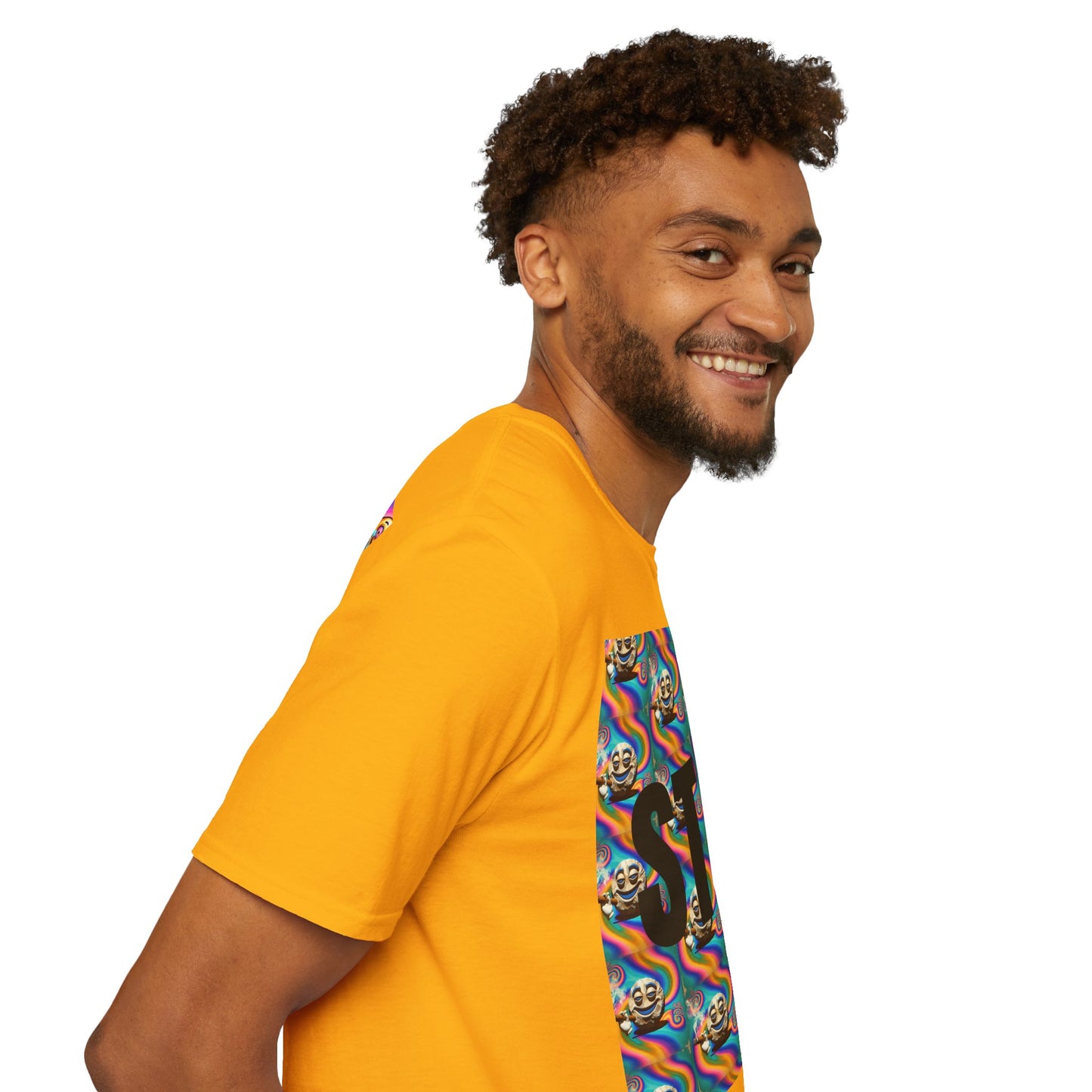 Stay Stoned Unisex Softstyle T-Shirt - Retro Vibe Graphic Tee for Fun Gatherings