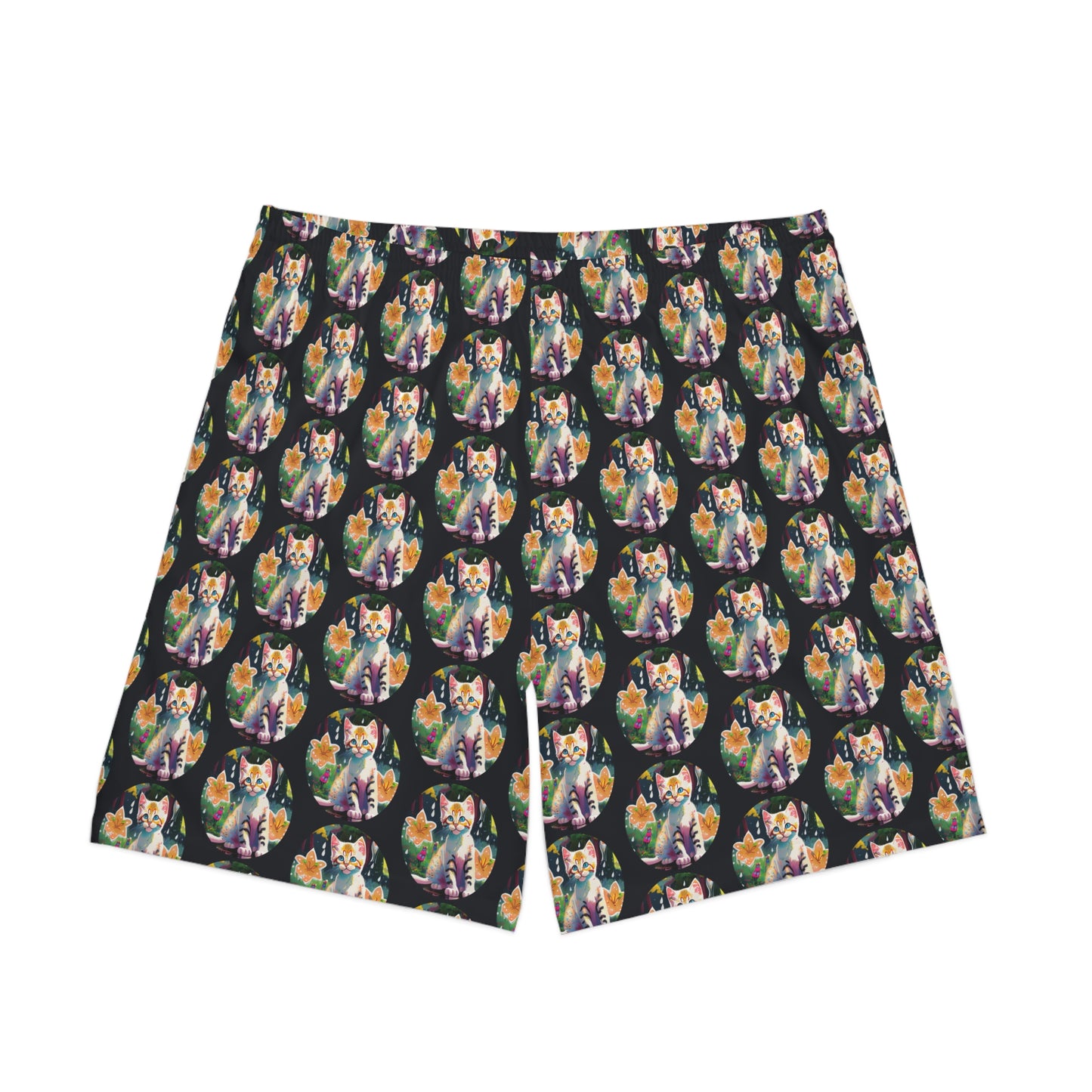 Men's Elastic Beach Shorts (AOP)