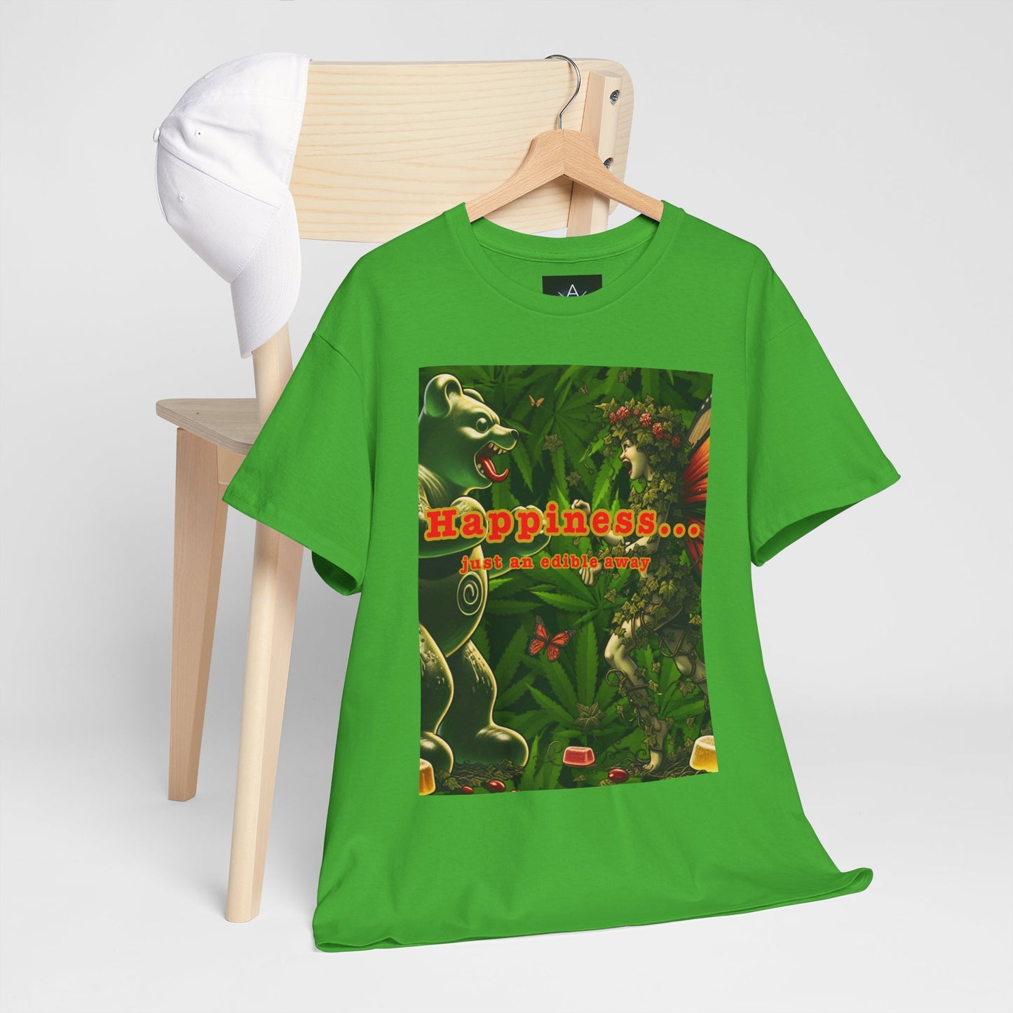 Happiness Jungle Unisex Heavy Cotton Tee, Graphic T-Shirt, Nature Lover Gift, Summer Wardrobe Essential, Unisex Casual Wear