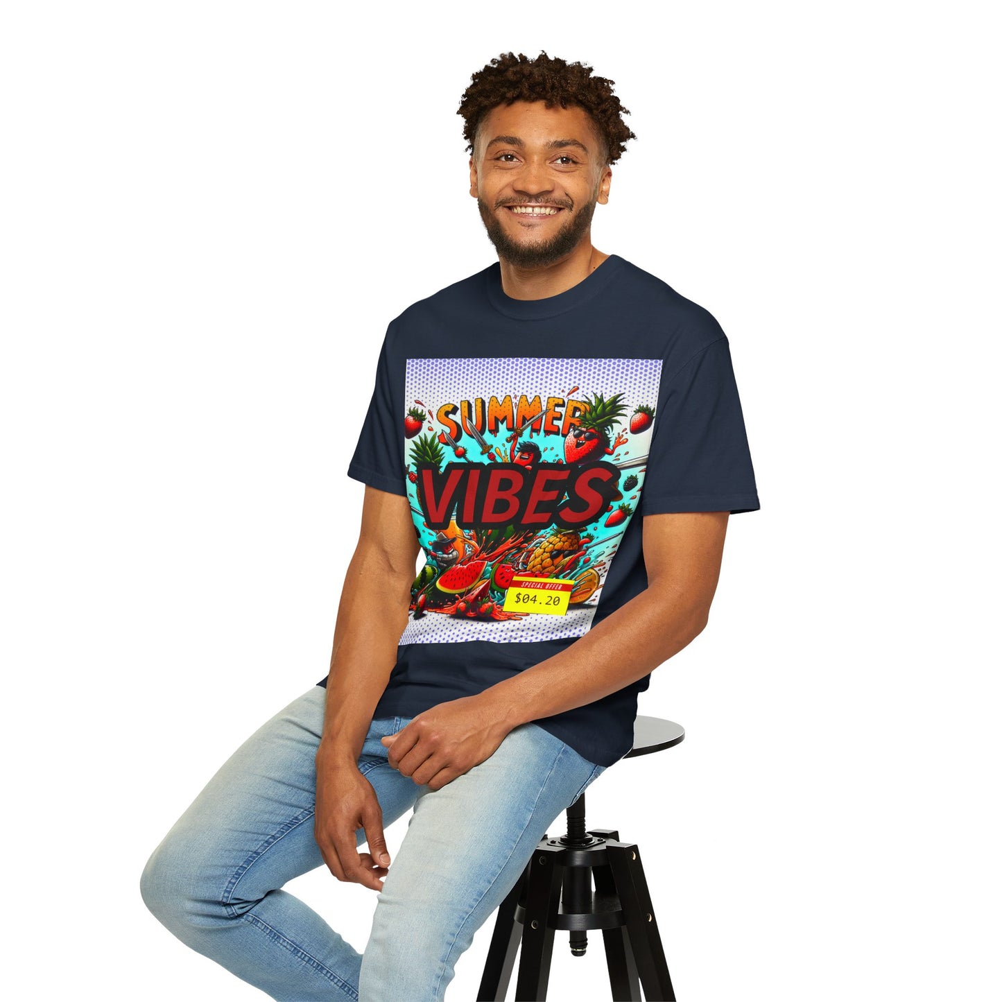 Summer Vibes Unisex Garment-Dyed T-Shirt