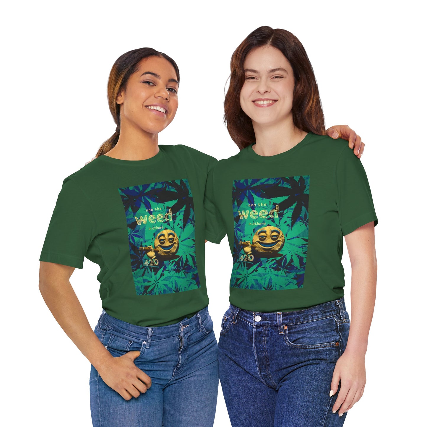 Funny Cannabis Graphic Tee - "See the Weed in Others"
