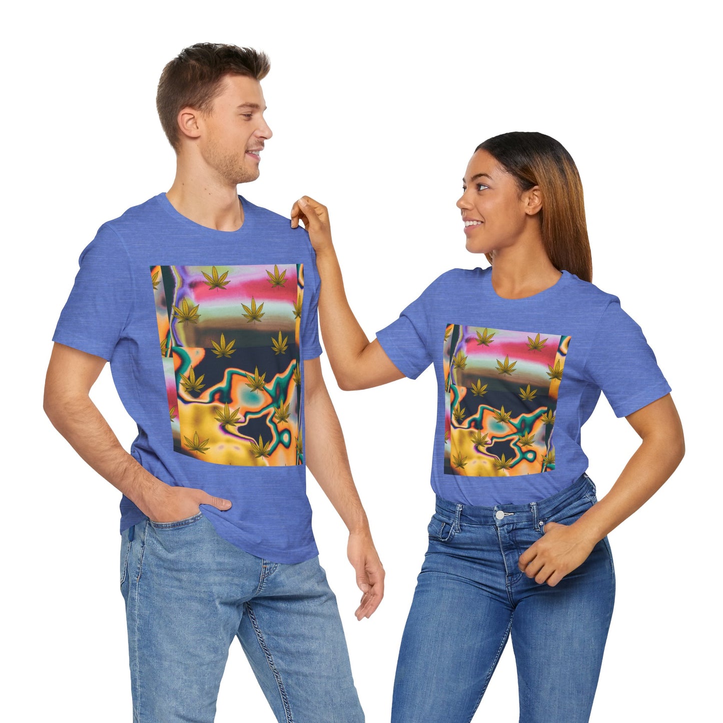 Vibrant Leaf Graphic Tee - Unisex Jersey Short Sleeve T-Shirt