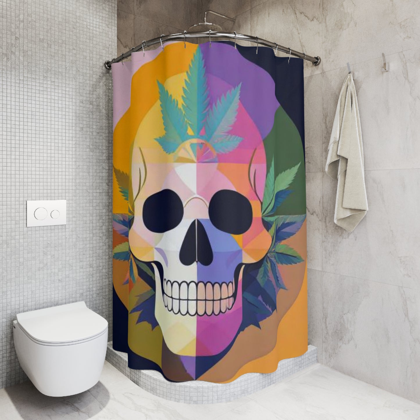 Dia de los Muertos Bloom Shower Curtains
