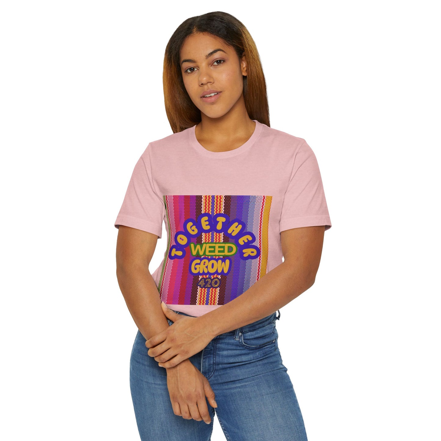 Together We Grow Weed Unisex Jersey T-Shirt - Vibrant Cannabis Culture Tee for 420 Enthusiasts