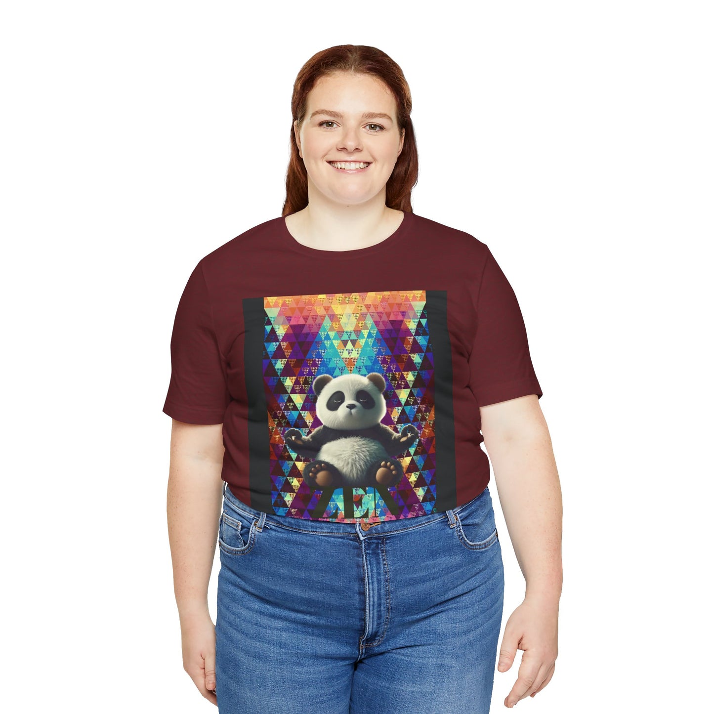 Colorful Panda Graphic Tee - Unisex Jersey Short Sleeve