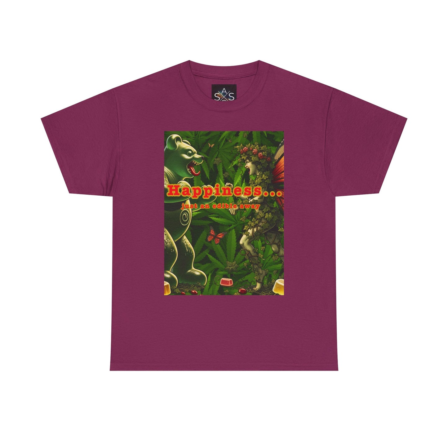 Happiness Jungle Unisex Heavy Cotton Tee, Graphic T-Shirt, Nature Lover Gift, Summer Wardrobe Essential, Unisex Casual Wear