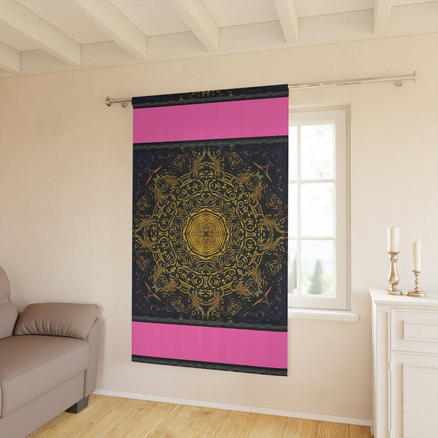 Simple Alluring Style The Heat Is On Window Curtains (1 Piece)