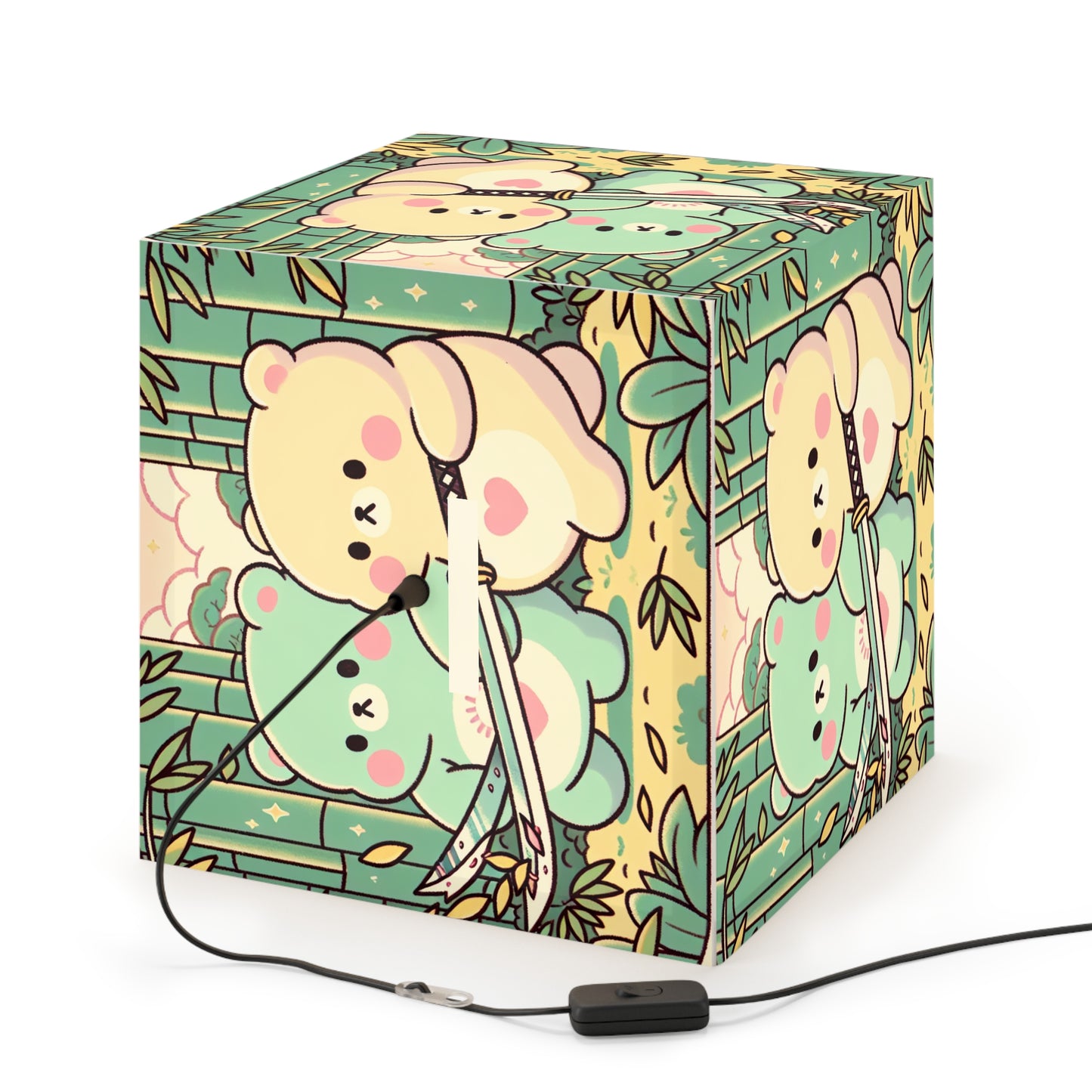 Warrior Bears Light Cube Lamp
